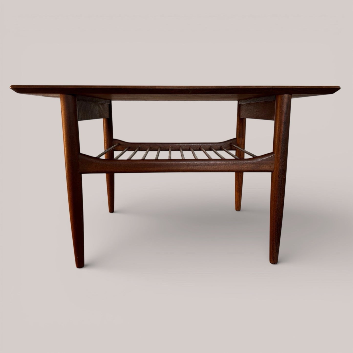 G Plan Kofod Larsen Danish Range Teak Side Table with Magazine Rack