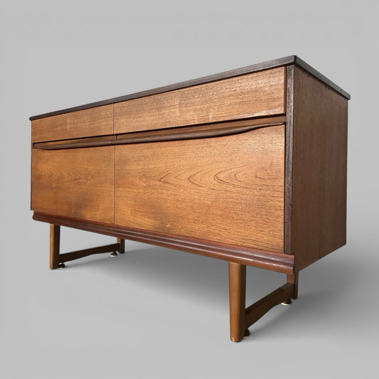 Mid Century Teak Sideboard With Concealed Cocktail Bar
