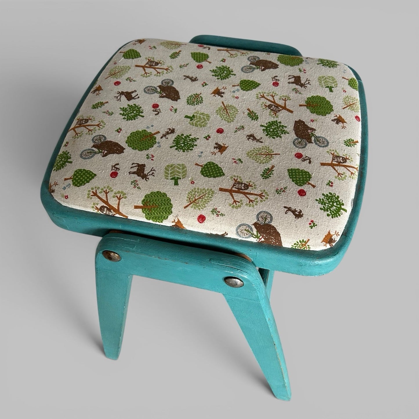 1950s Painted Kitchen Stool