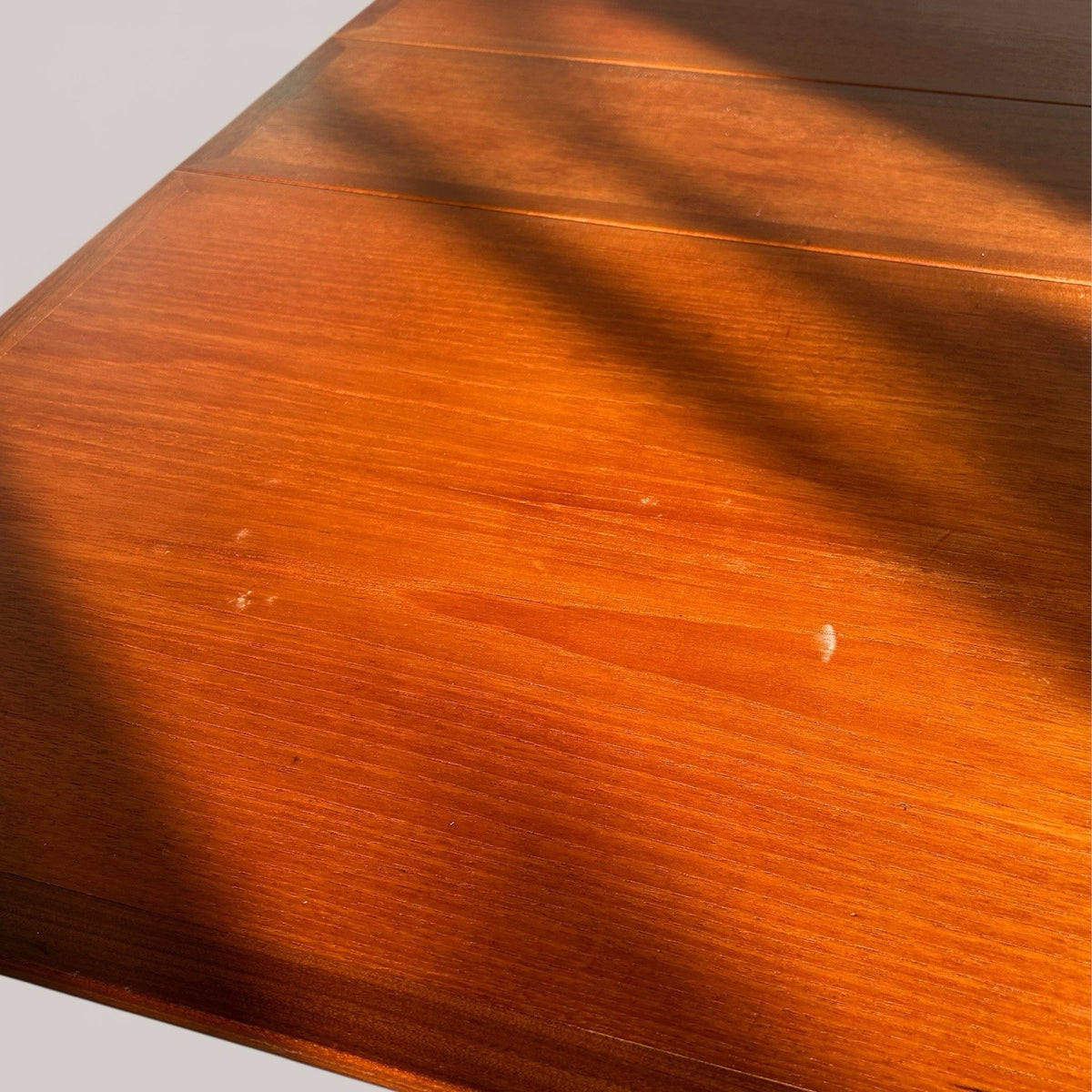 Mid-century teak drop leaf dining table
