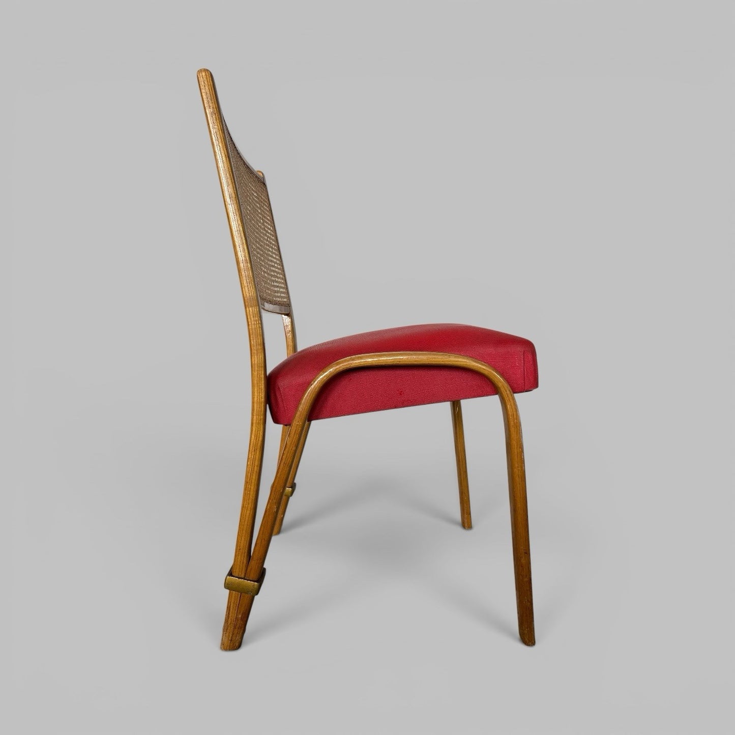 Vintage Bentwood Cane Back Dining Chair by Bow-Wood