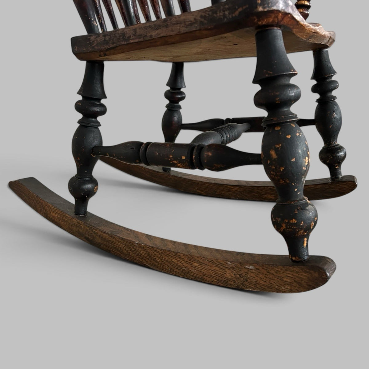 Antique John Shadford ‘Caistor’ Ash & Elm Rocking Chair, c.1850–1890
