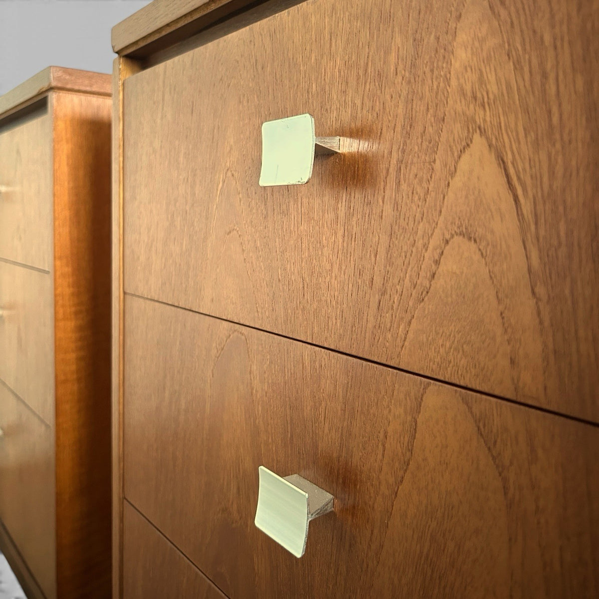 Pair of Mid-Century Teak Bedside Drawers