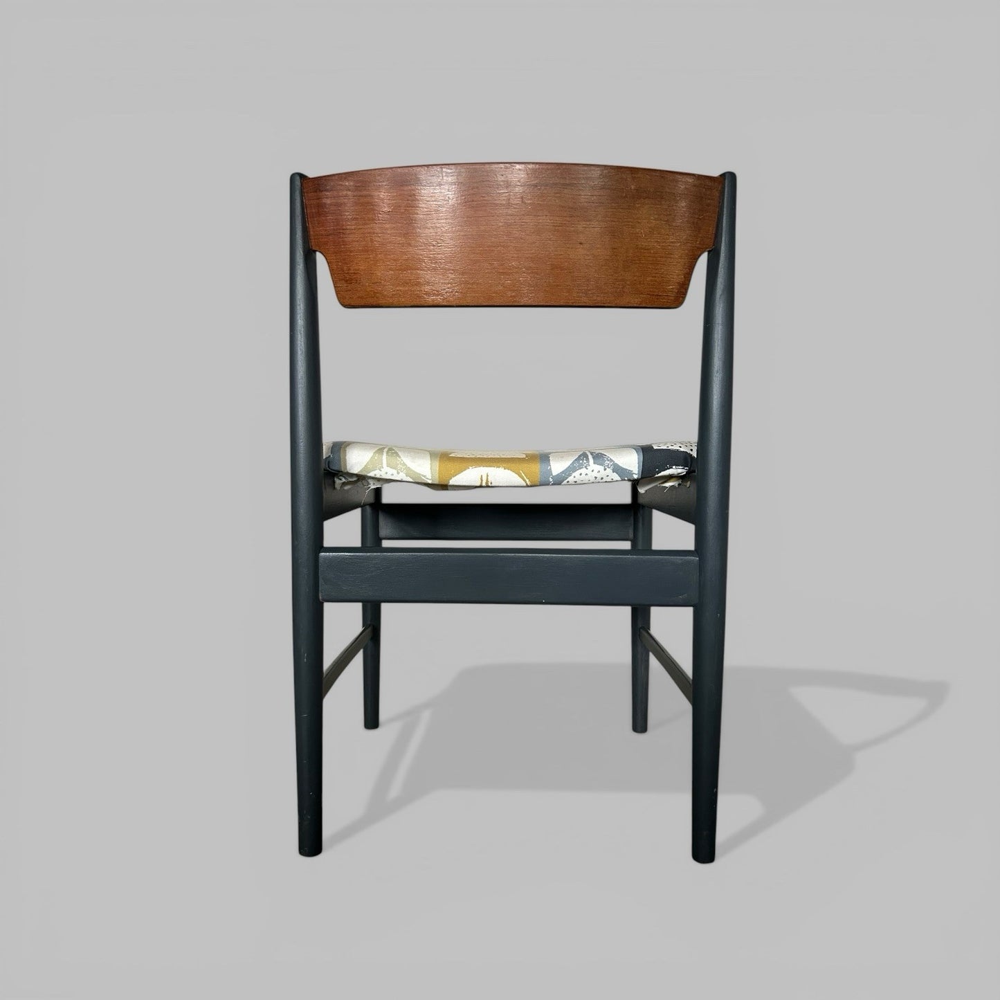 Mid Century Dining Chairs Set of 4 Painted Frame