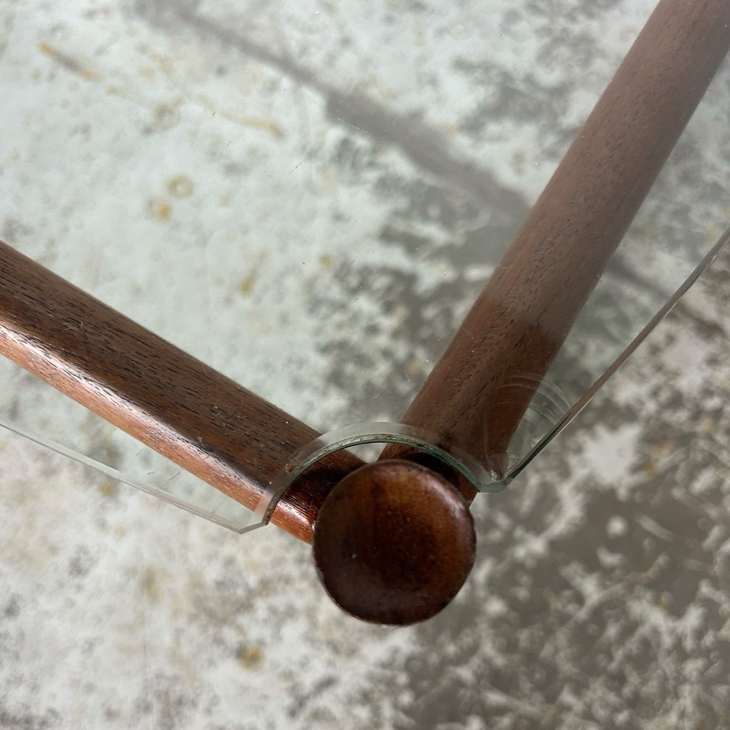 Mid Century Teak & Glass Coffee Table