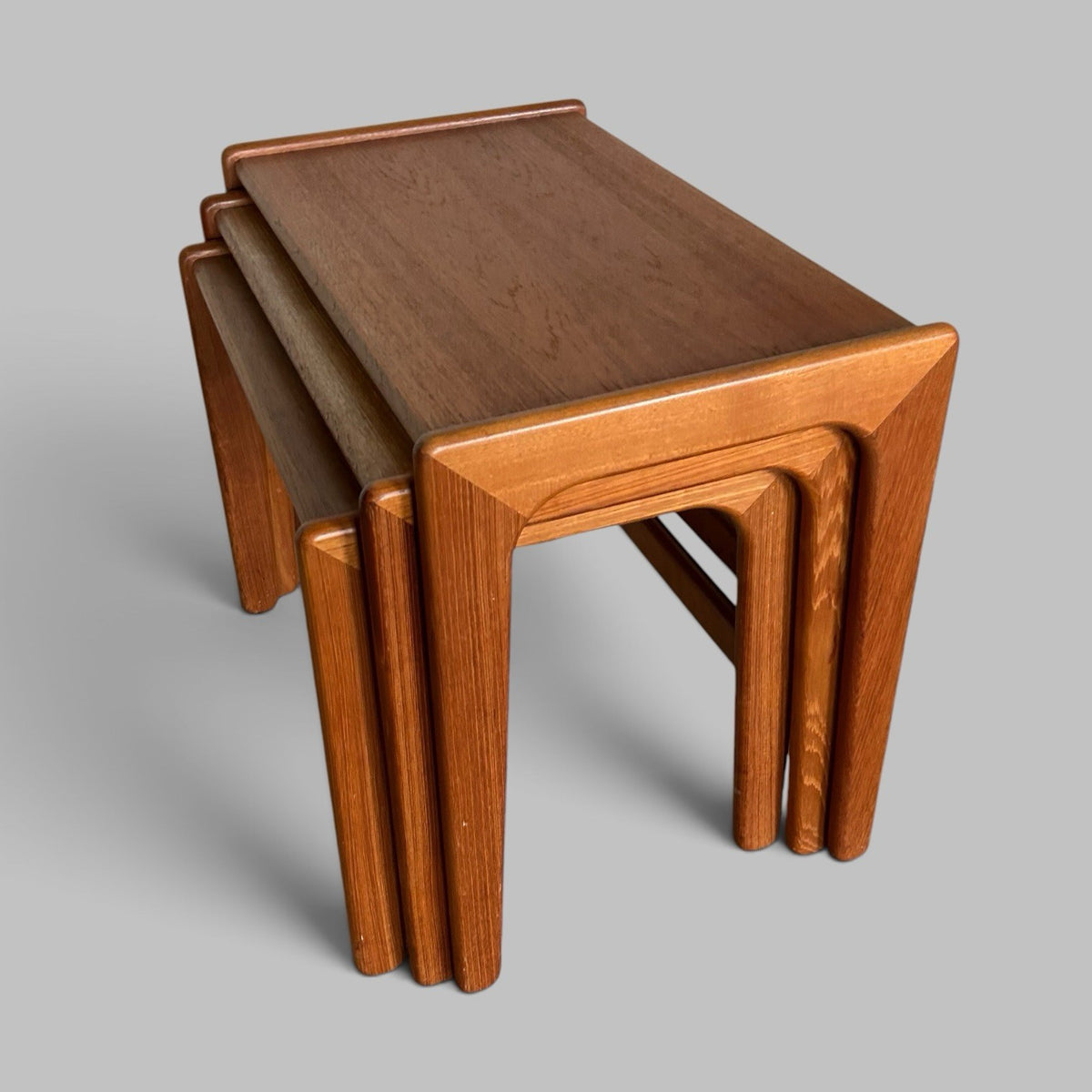 Danish Style Teak Nest of Three Tables