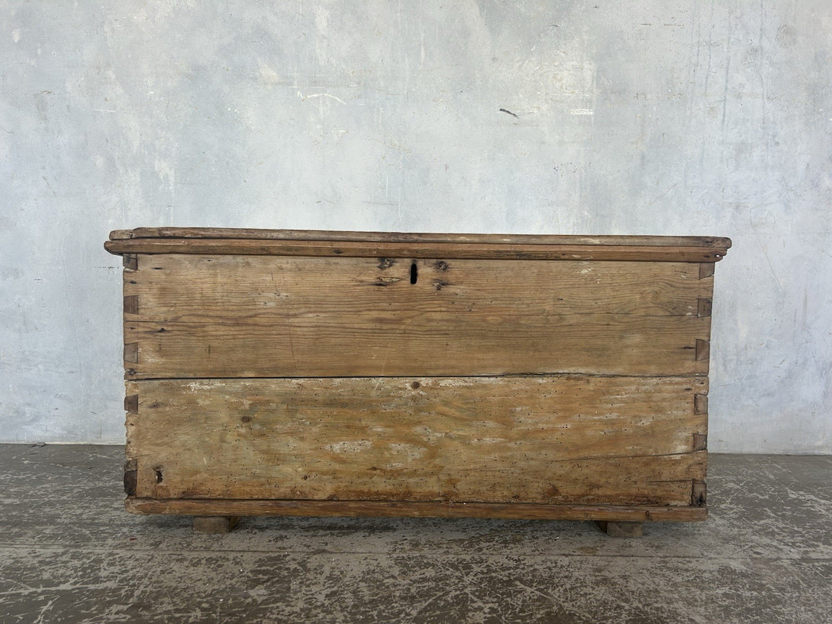 Antique Pine Chest / Storage Box / box Shabby farmhouse style