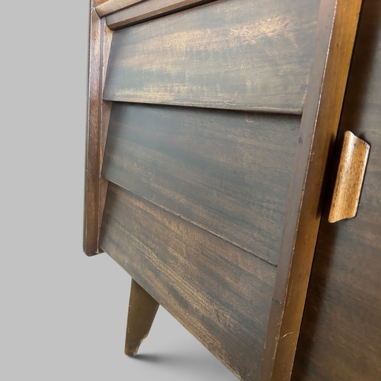 Mid Century Walnut Highboard Drinks Cabinet by F.D. Welters