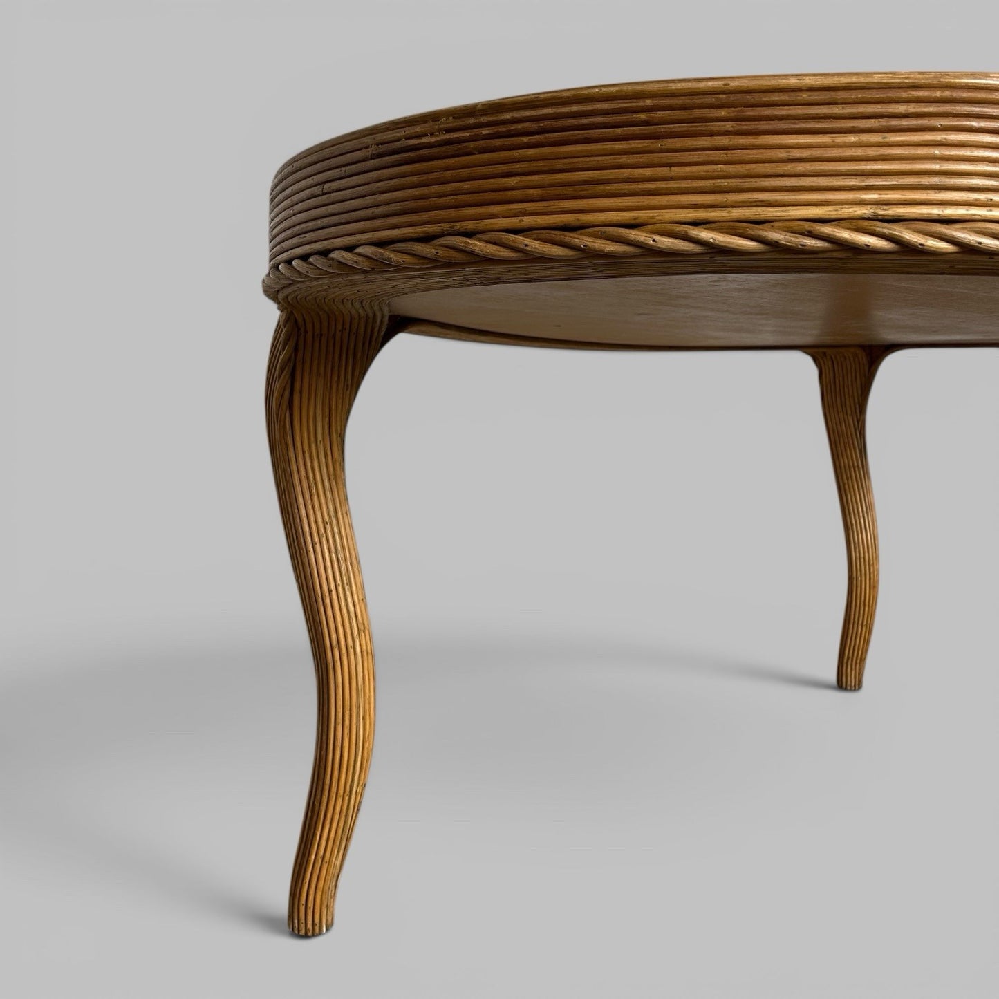 Vintage Rattan Dining Table