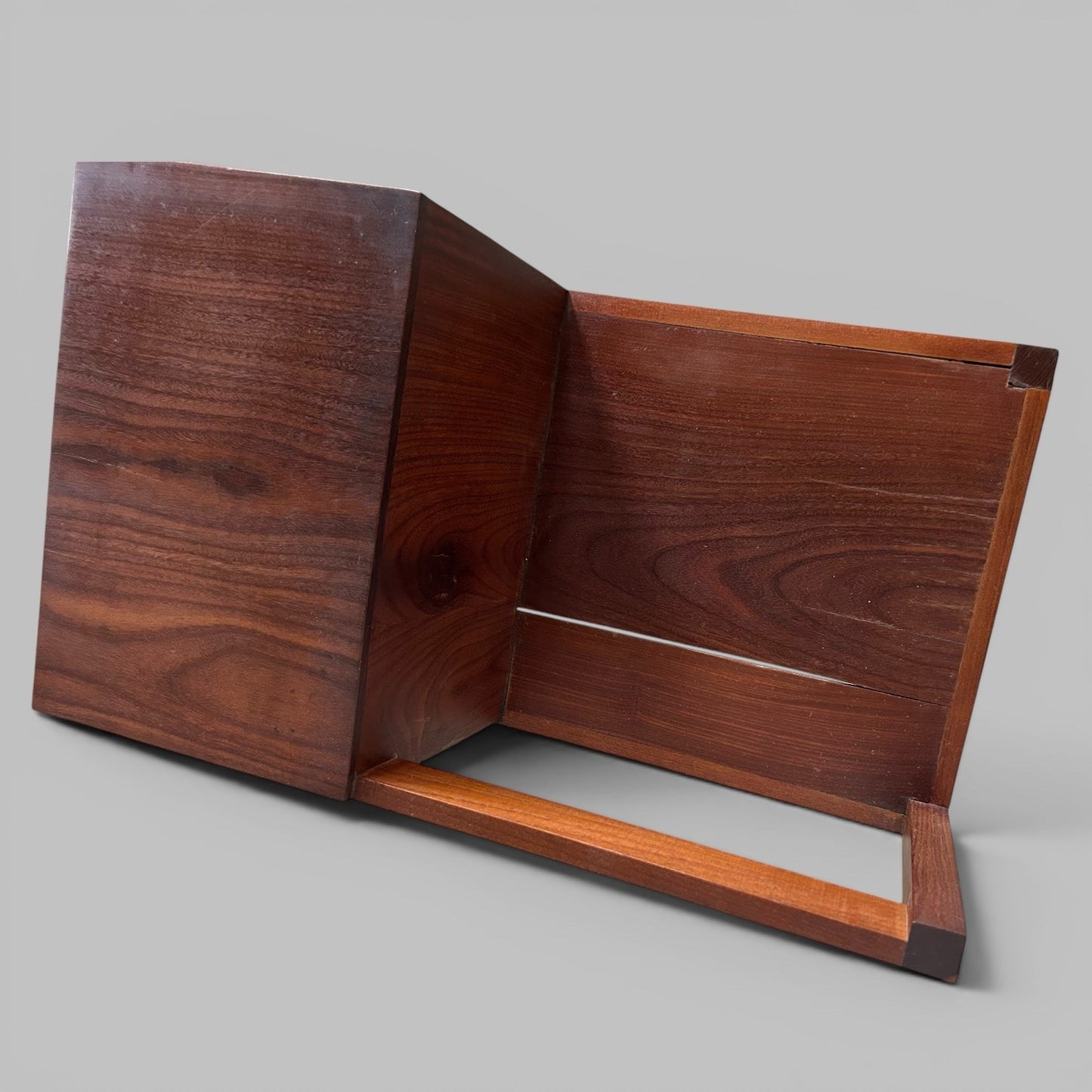 Mid Century Solid Teak Hall Bench / Telephone Seat