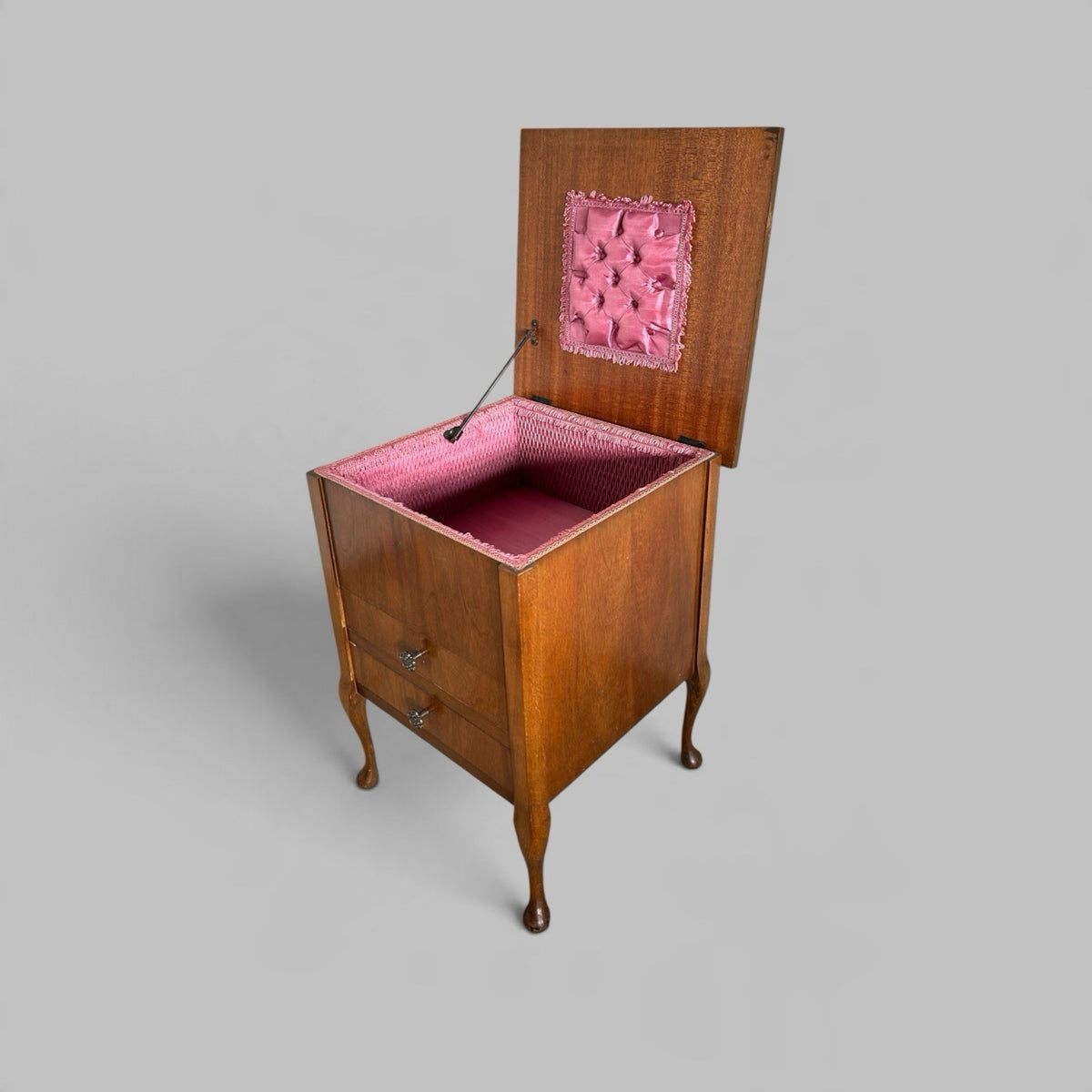 Vintage Sewing Box Bedside Cabinet with Drawers