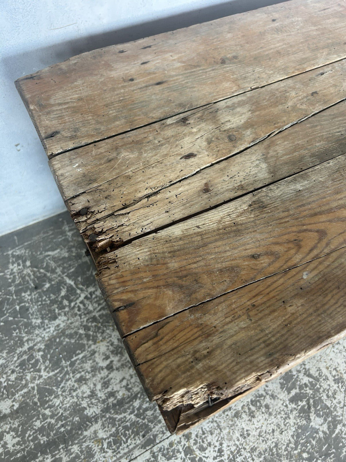 Antique Pine Chest / Storage Box / box Shabby farmhouse style