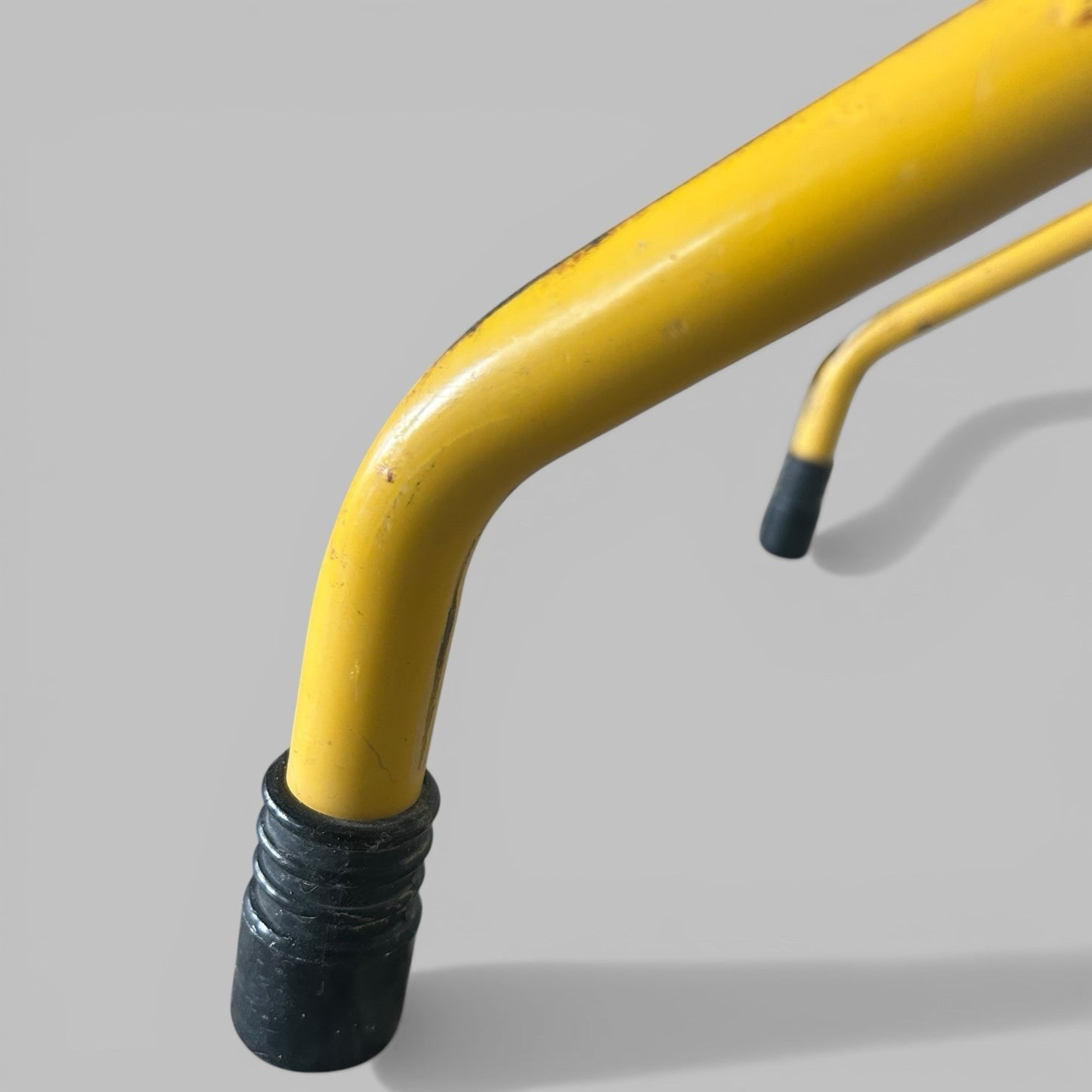 Yellow Tubular Steel Chair – Industrial School Chair with Formica Seat
