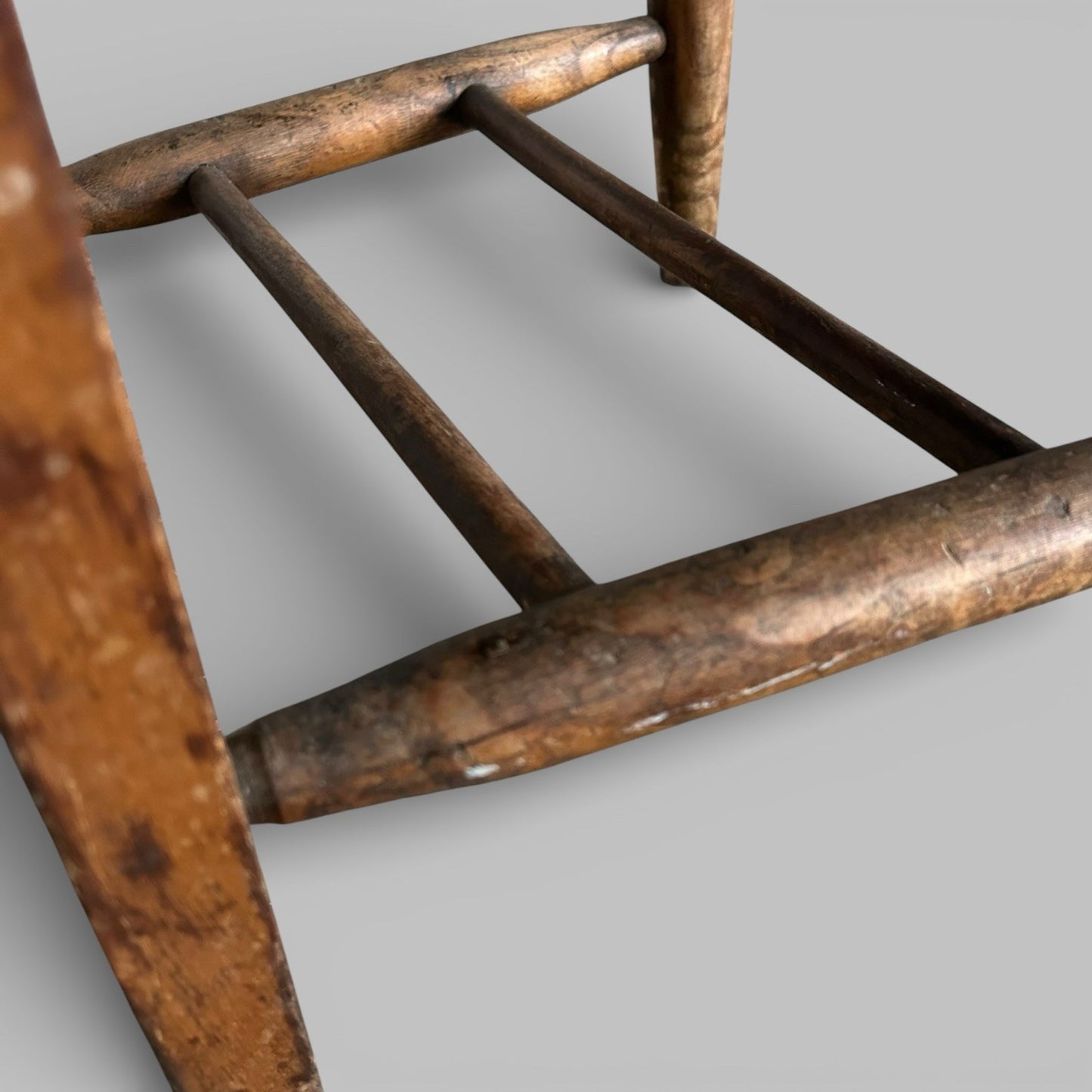 Antique Elm Church Chair – Rustic English Chapel Chair