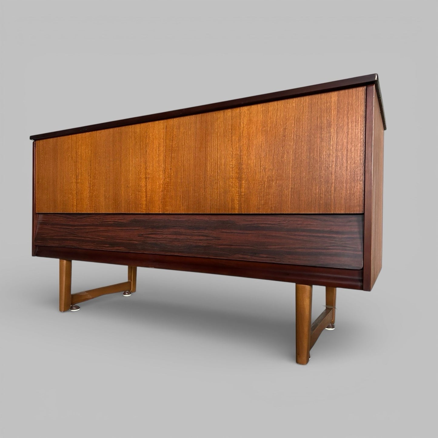Mid Century Teak Sideboard With Concealed Cocktail Bar