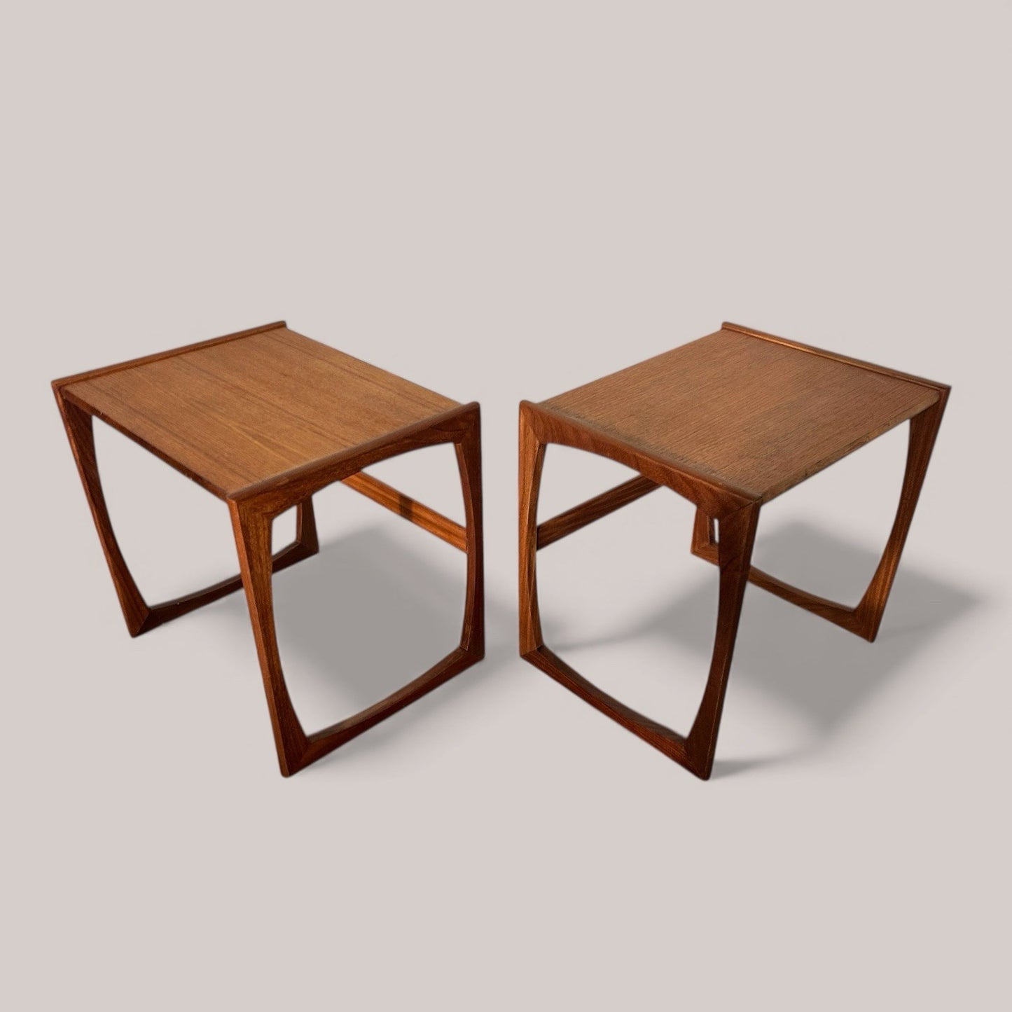 Pair of G Plan Quadrille Side Tables / Bedside Tables