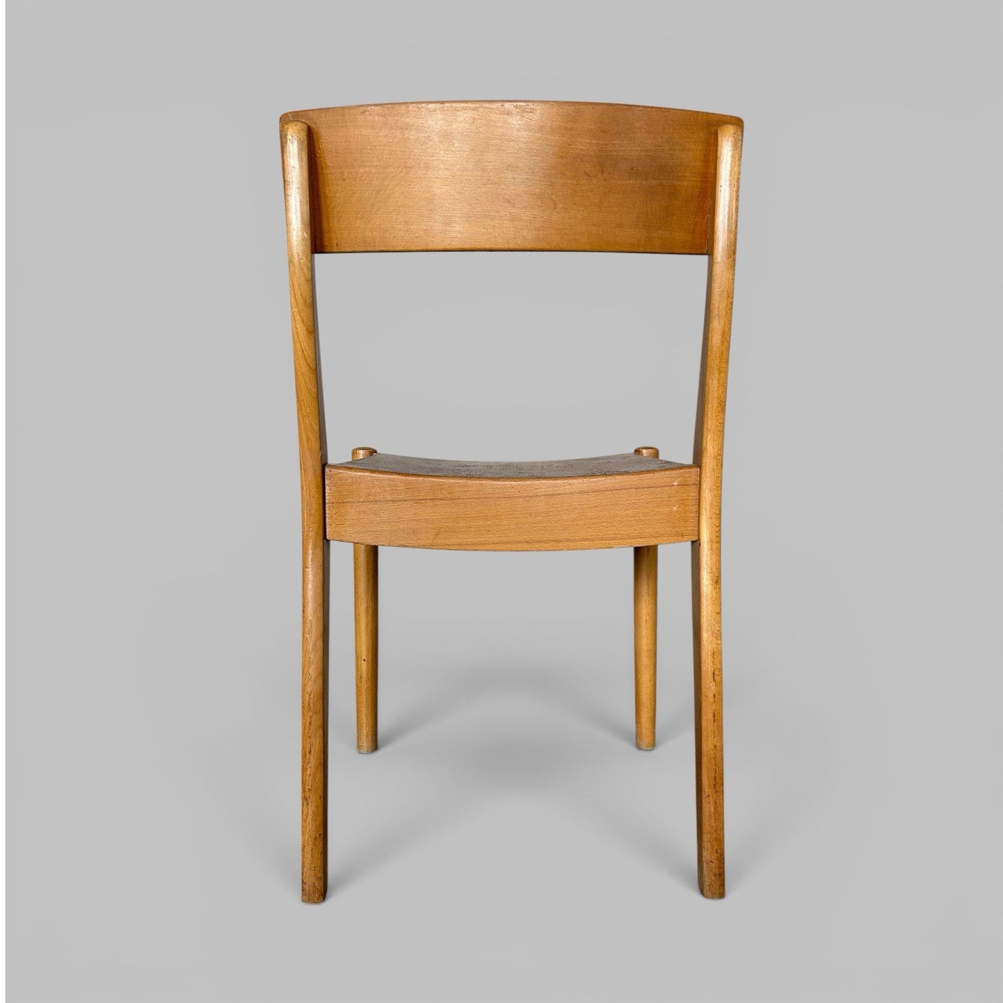 Set of 6 FDB Møbler Danish Stacking Dining Chairs – Solid Beech