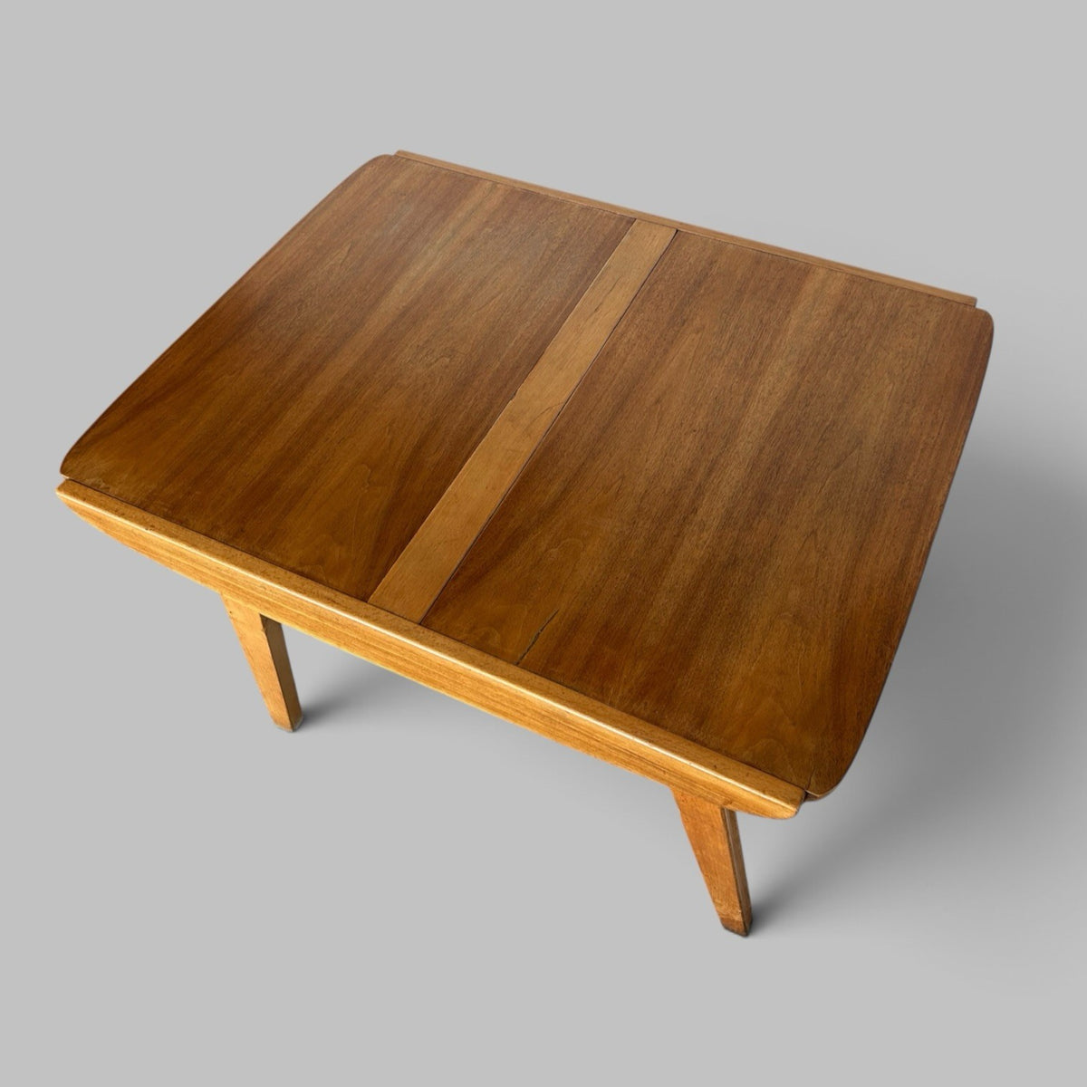 1950s Sputnik Style Compact Extending Dining Table with Butterfly Leaf