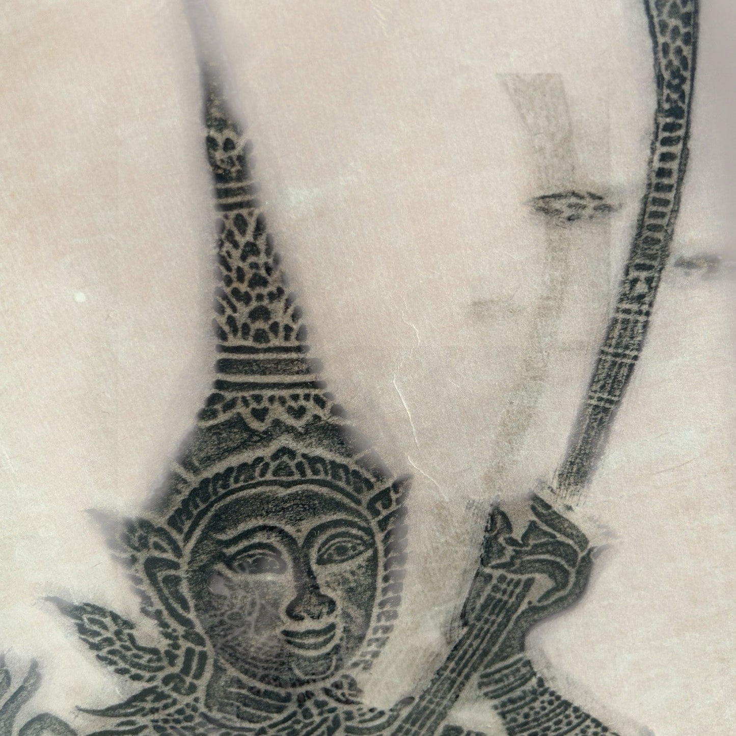 Mid CenturThai Charcoal Rubbing of Musicians in Teak Frame – Boots Framing Dept.