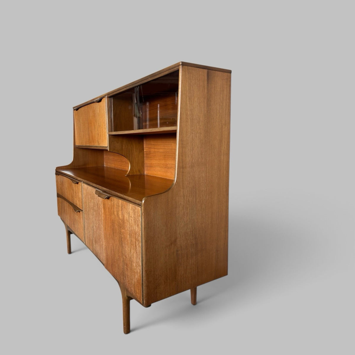 1960s Sutcliffe of Todmorden Highboard with Drinks Cabinet