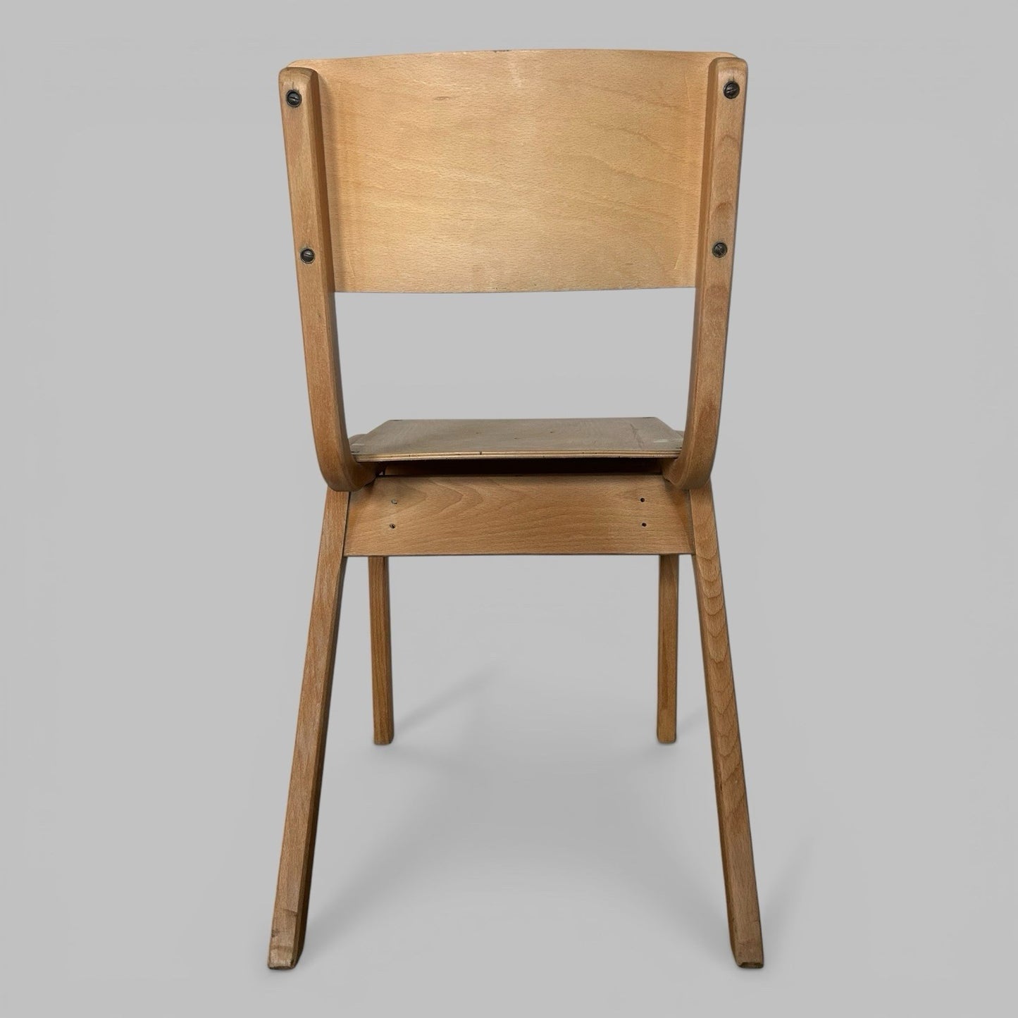 Pair of Bentwood Stacking School Chairs
