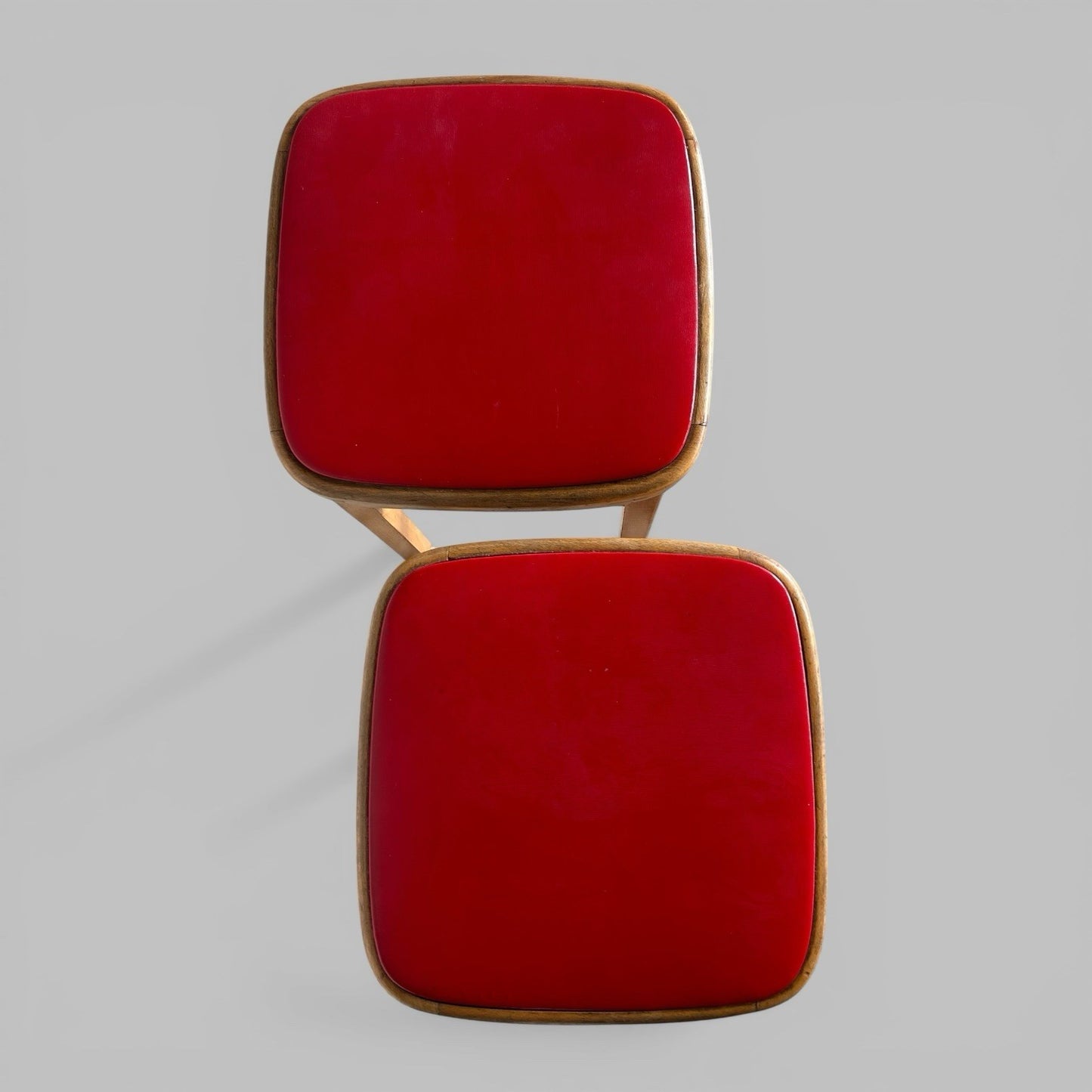 Pair of 1960s Wooden Kitchen Stools – Vintage Utility Seating