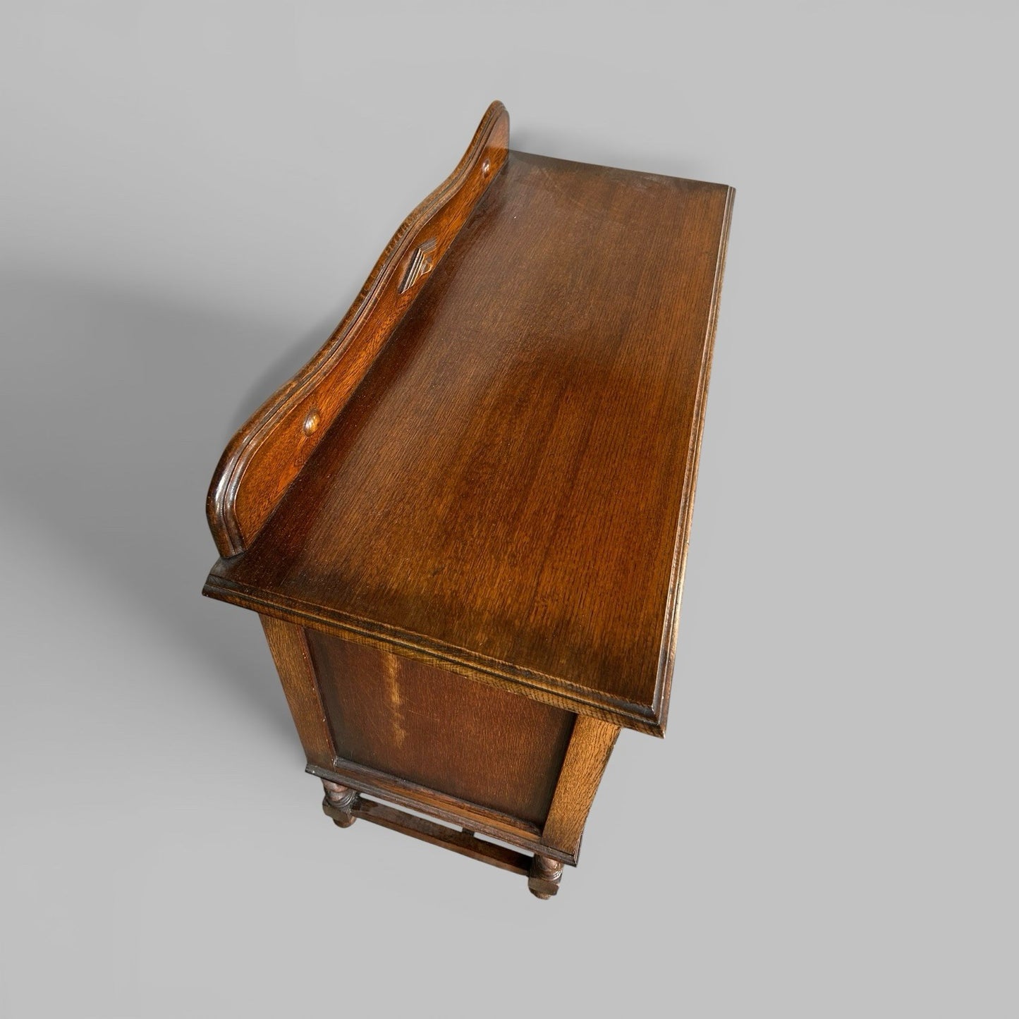 Ed wardian Oak Three Drawer Chest on Barley Twist Legs