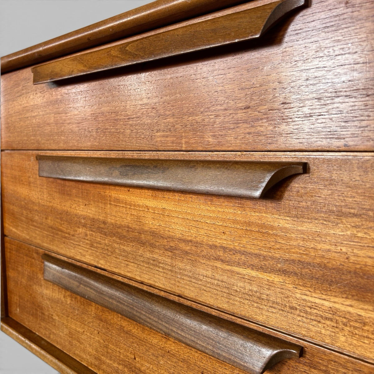 Mid Century Teak Sideboard by A. Younger – Three Drawers