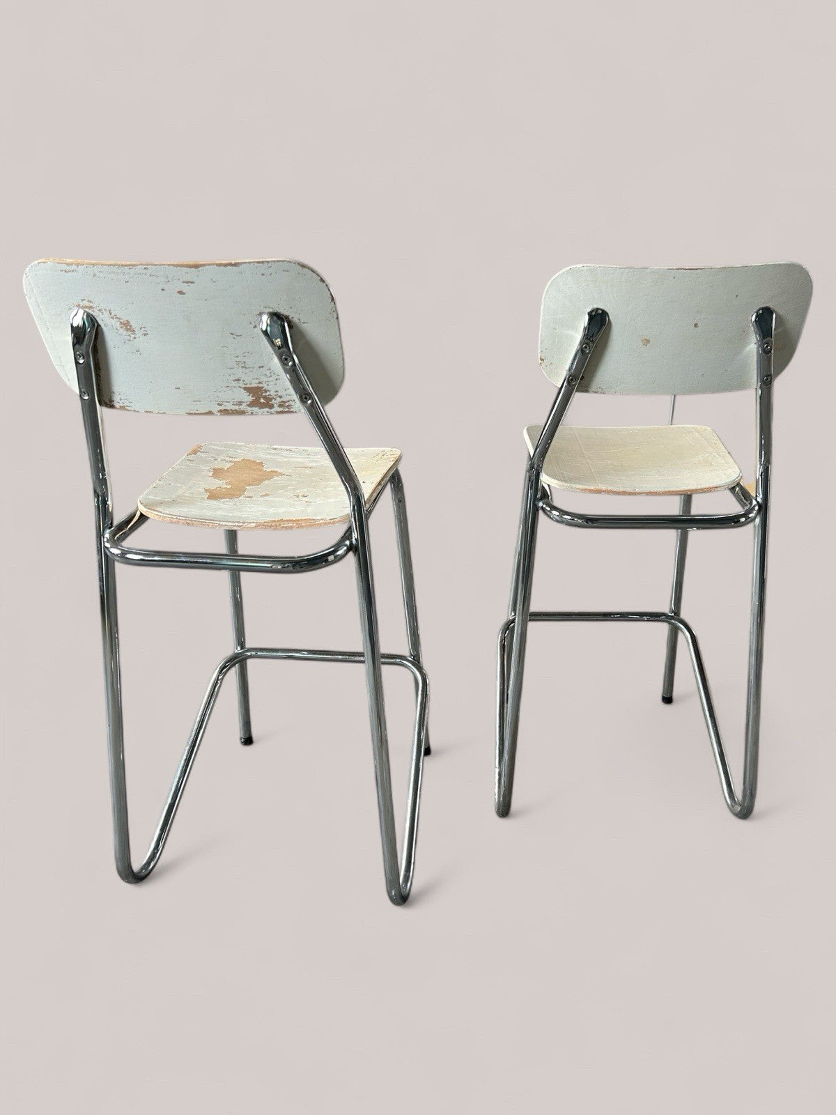 Pair Of Vintage Stacking Stools