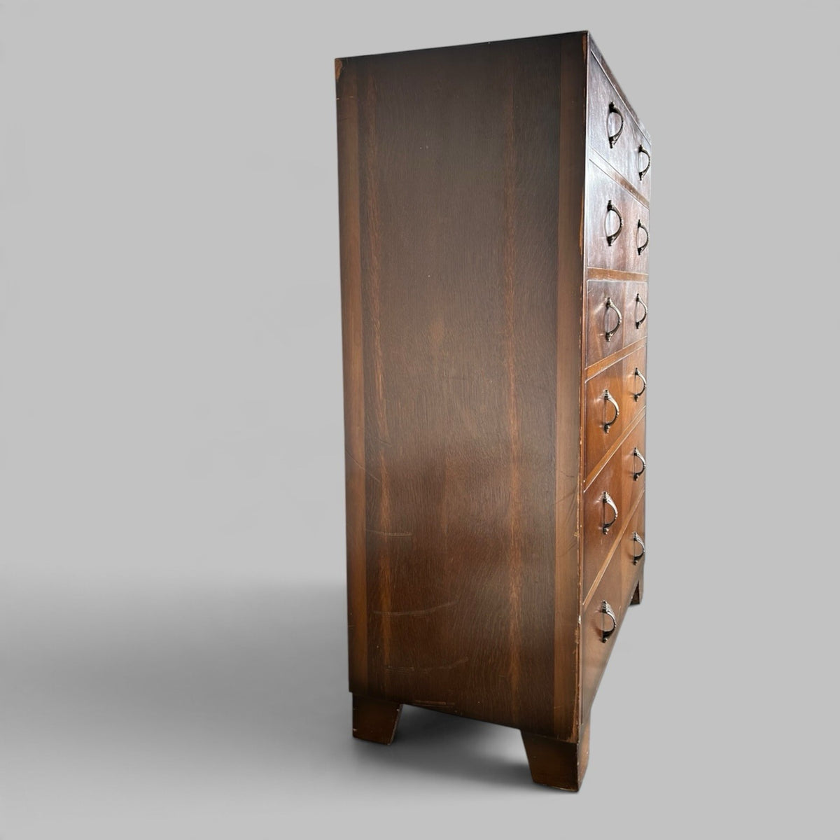 Vintage Oak Tallboy Chest of Drawers