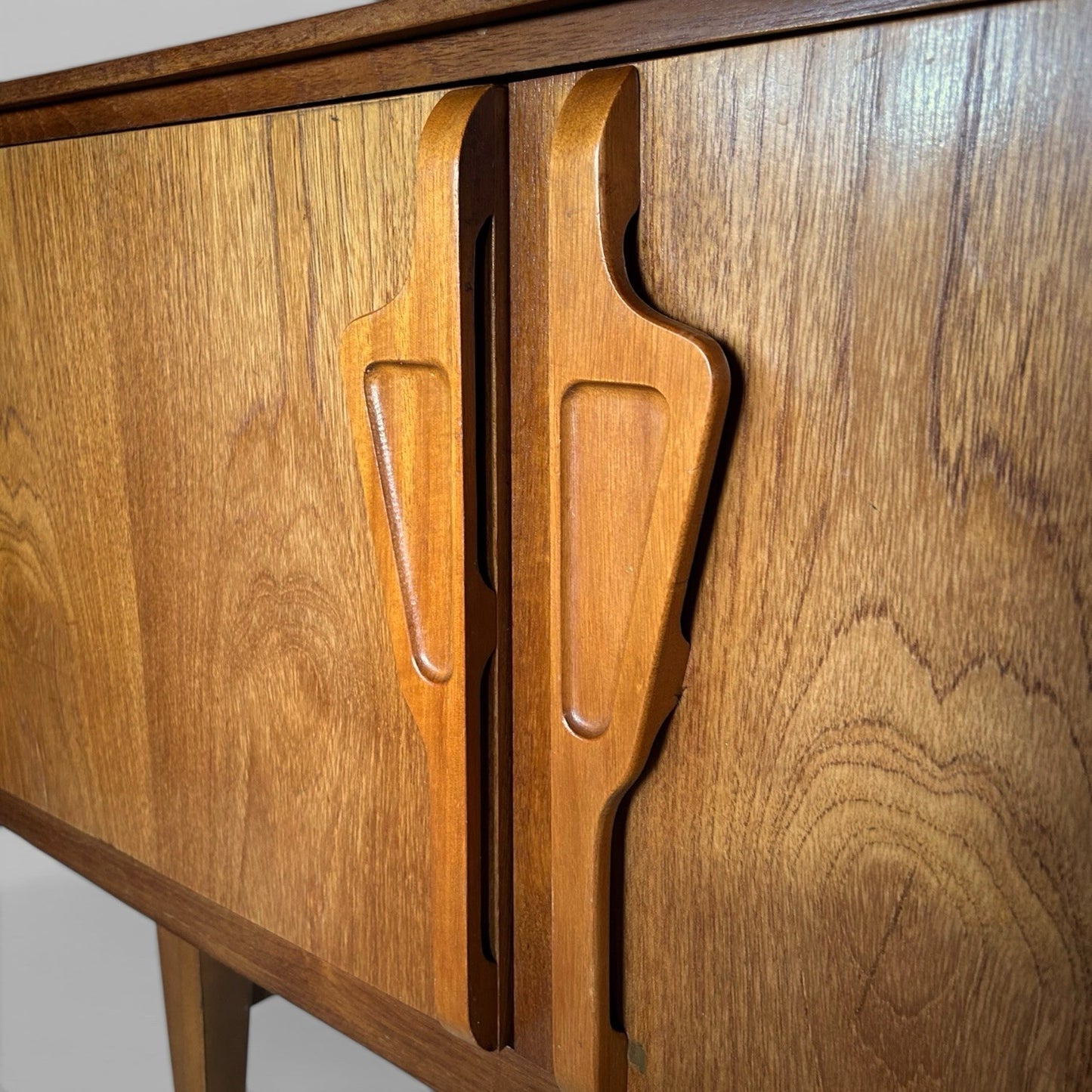 Beautility Teak Sideboard Mid Century Bow Front