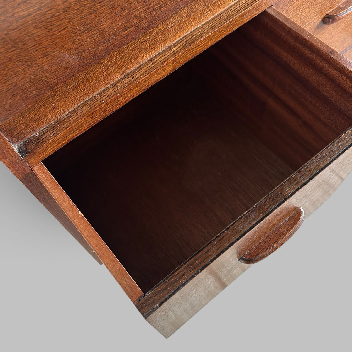 Mid Century Style Oak Bureau / Drinks Cabinet