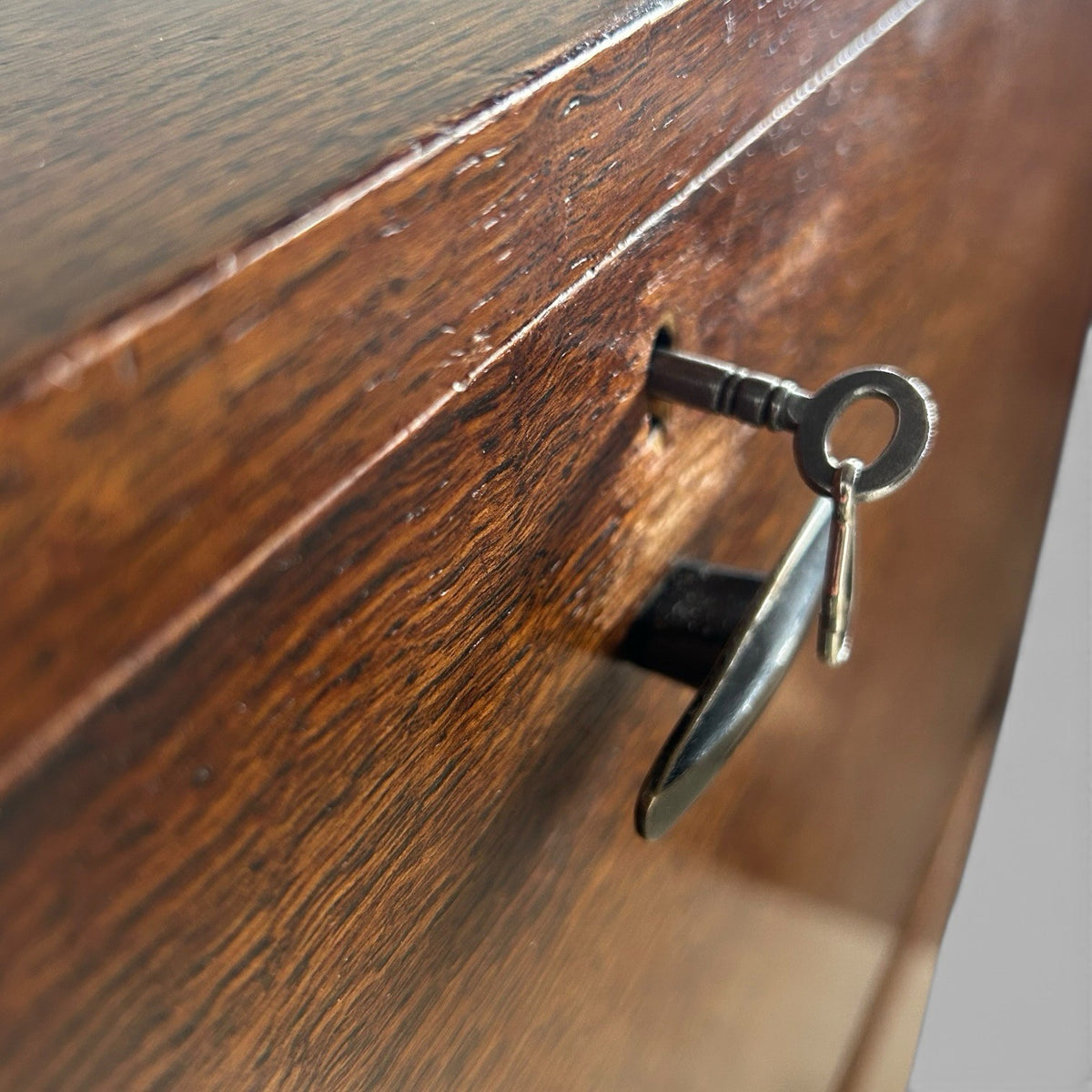 Mid Century Style Oak Bureau / Drinks Cabinet