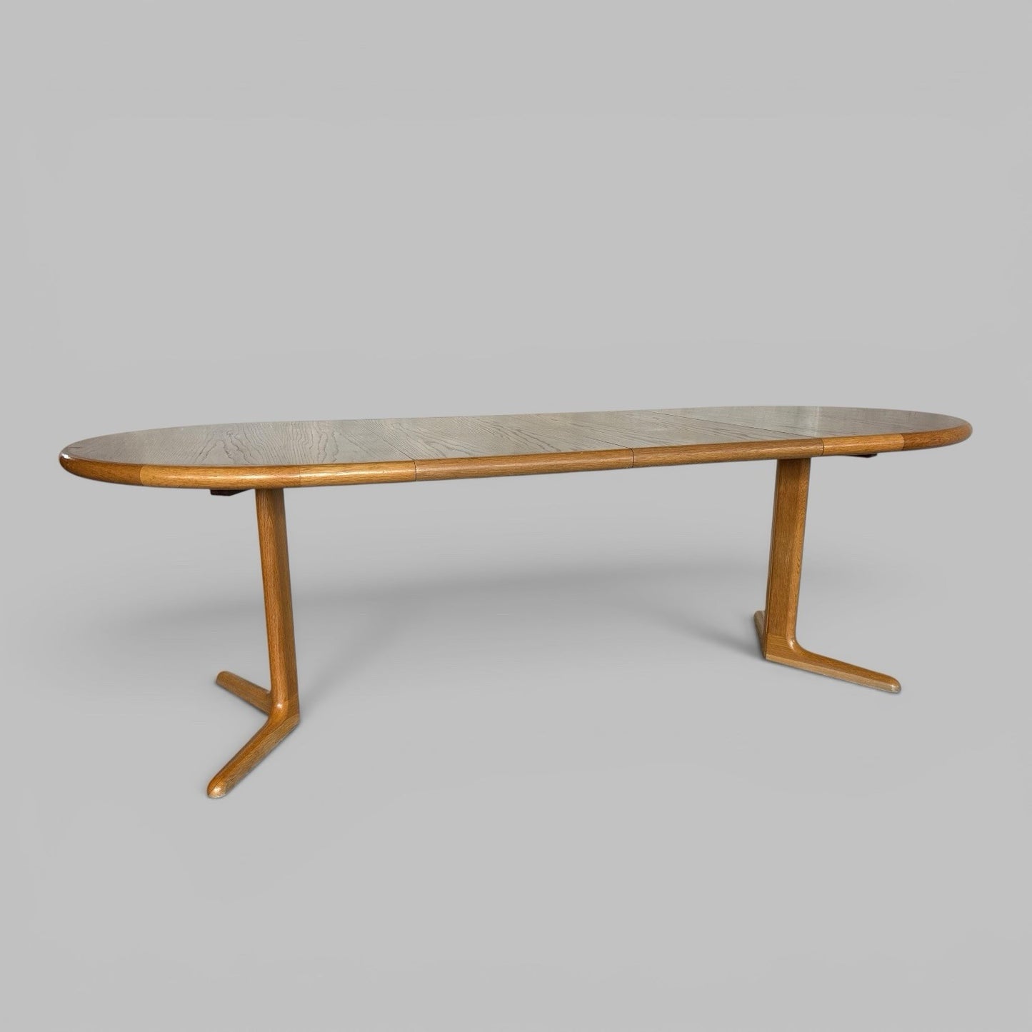 Danish Blonde Wood Double Extending Dining Table