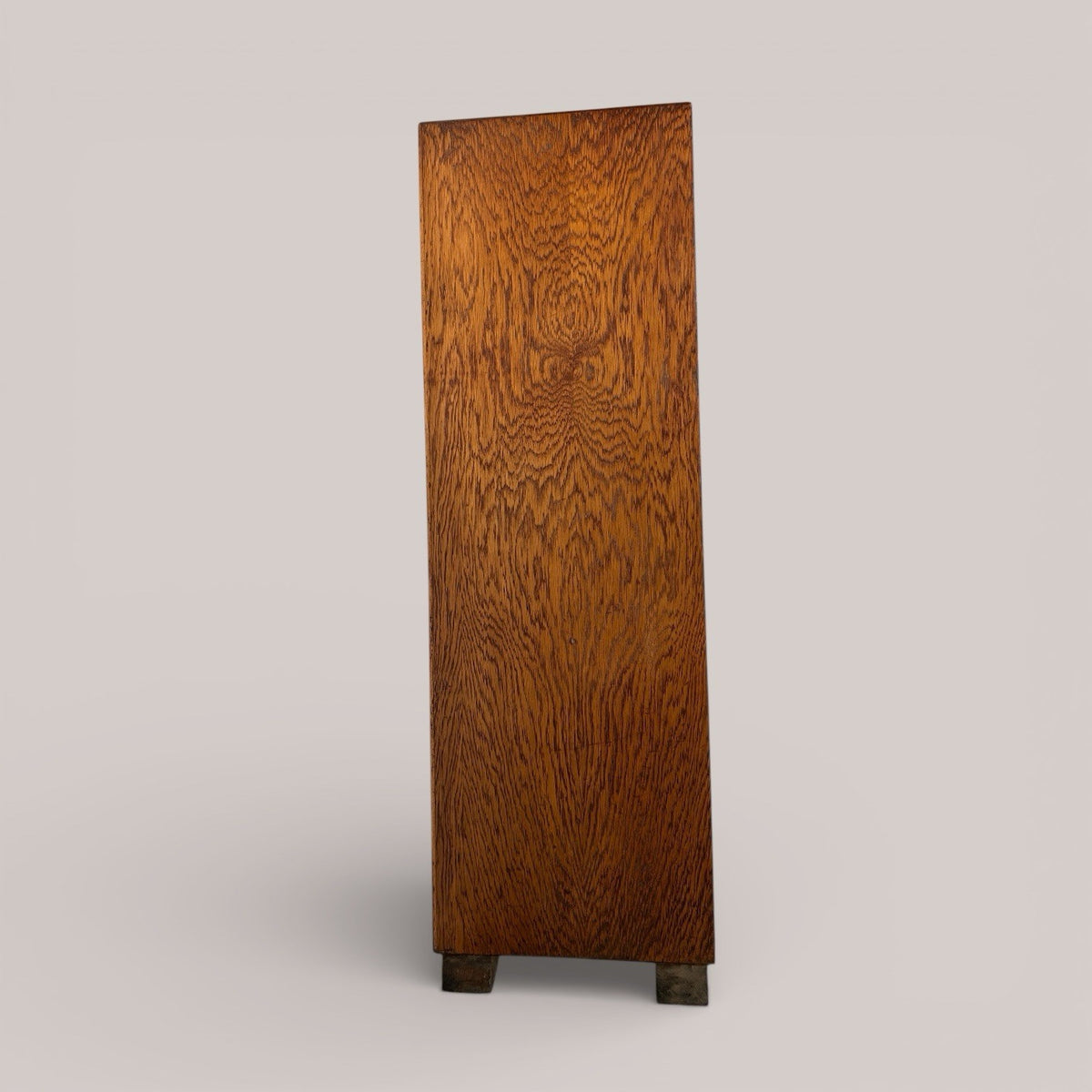 Antique oak tambour filing cabinet / linen cupboard
