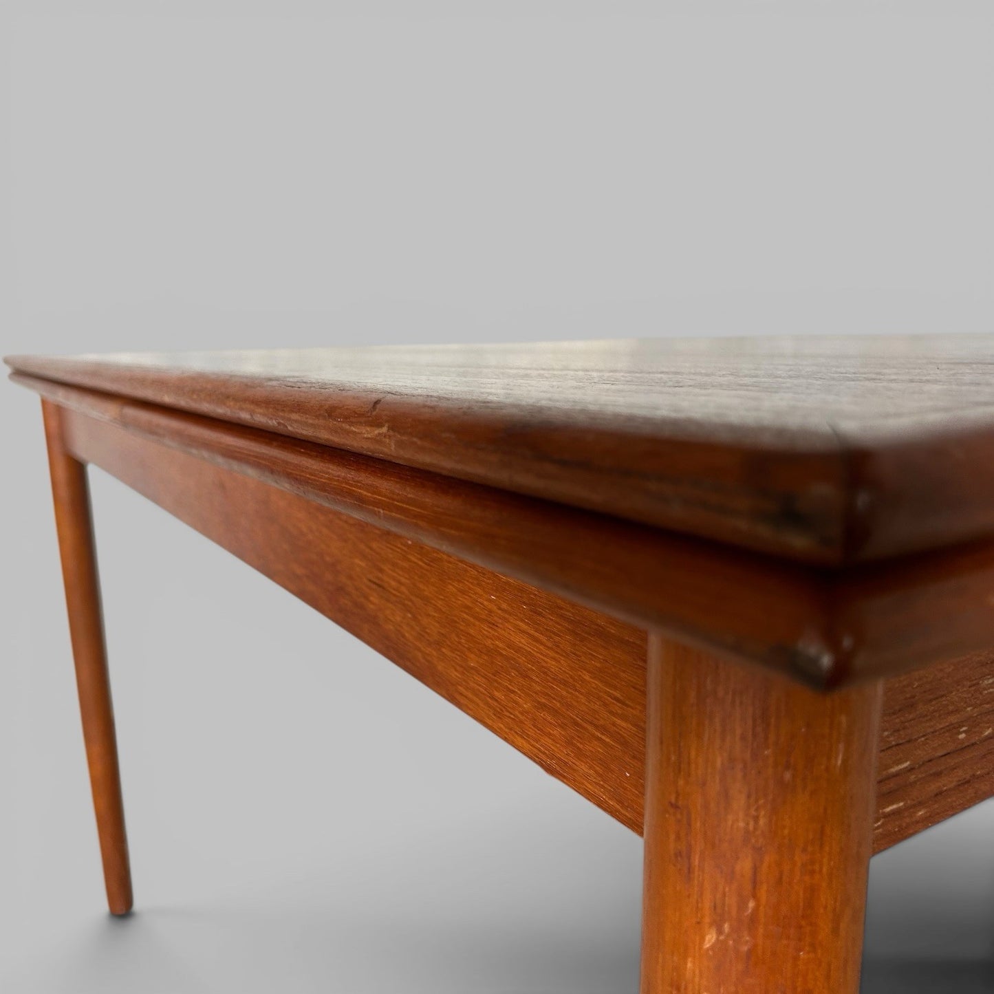 Compact Danish Teak Draw Leaf Dining Table