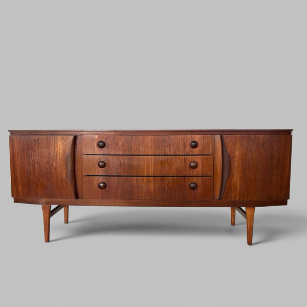 1960s Beautility Sideboard – Bow Front Teak
