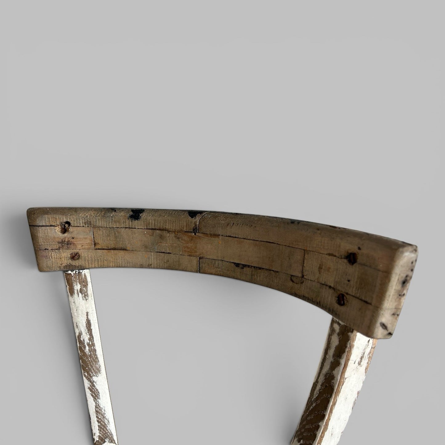 Rustic Distressed Wooden Side Chair