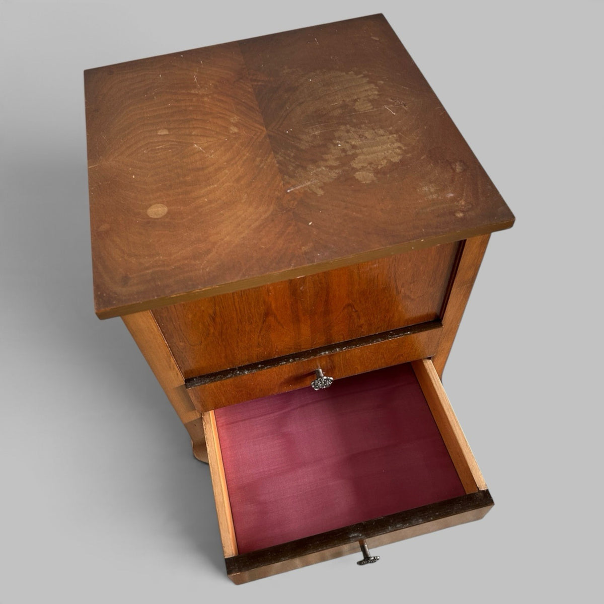 Vintage Sewing Box Bedside Cabinet with Drawers