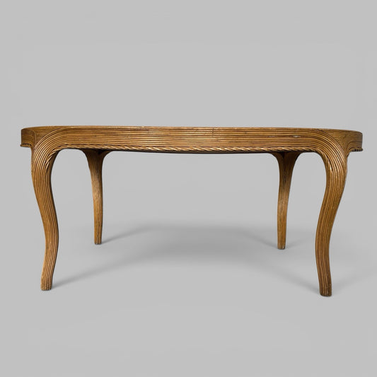 Vintage Rattan Dining Table