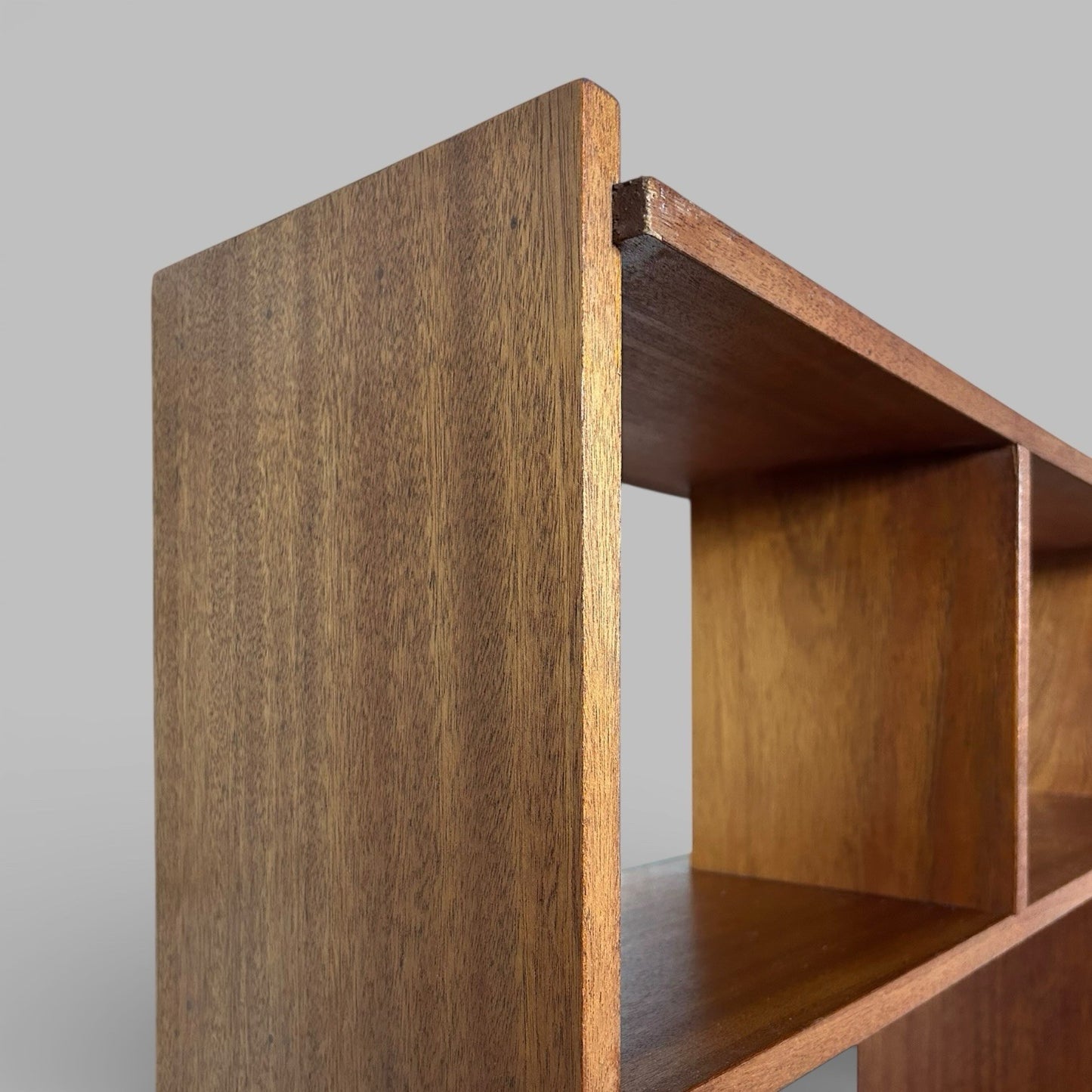 Mid Century Teak Asymmetric Bookcase