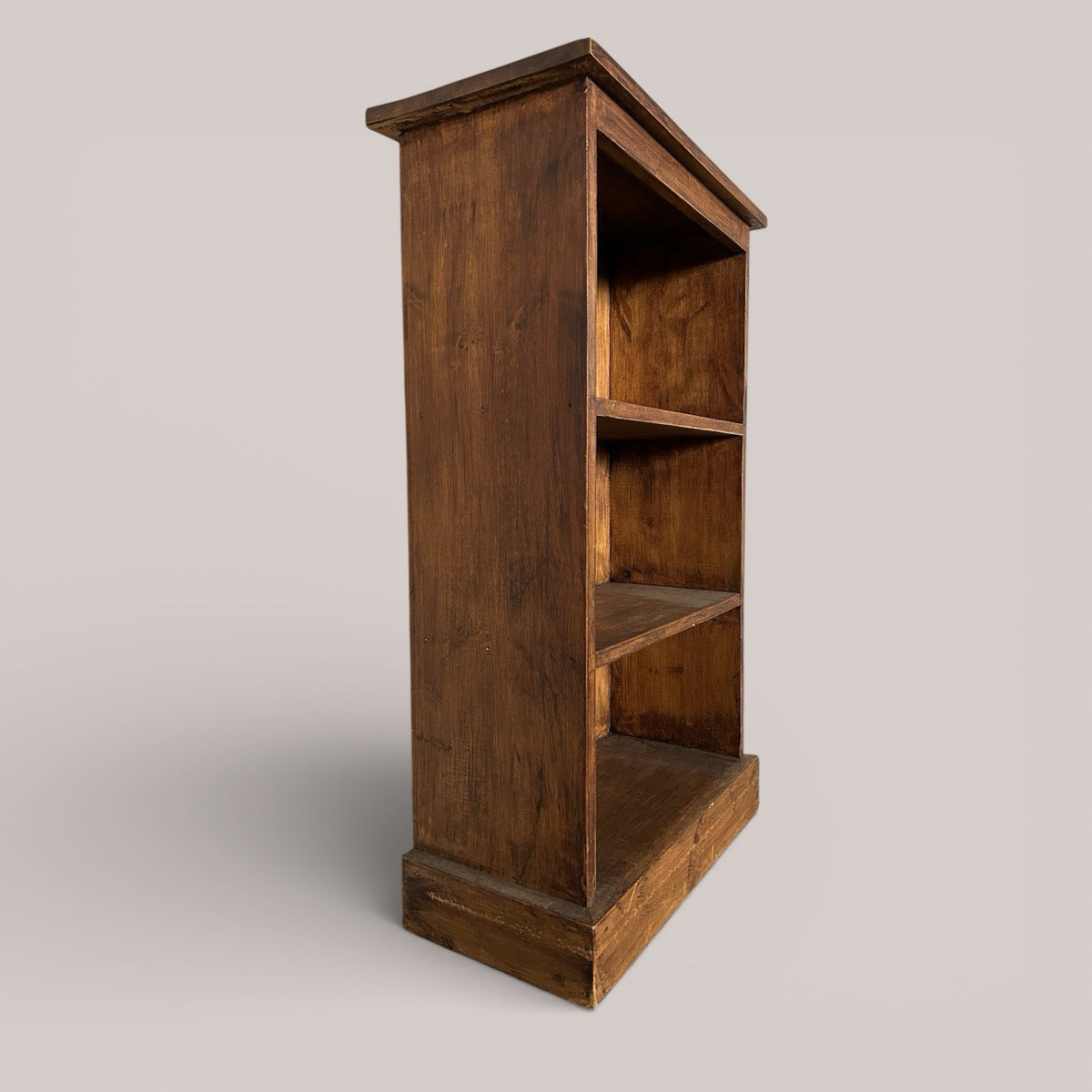 Stained Pine Small Bookcase