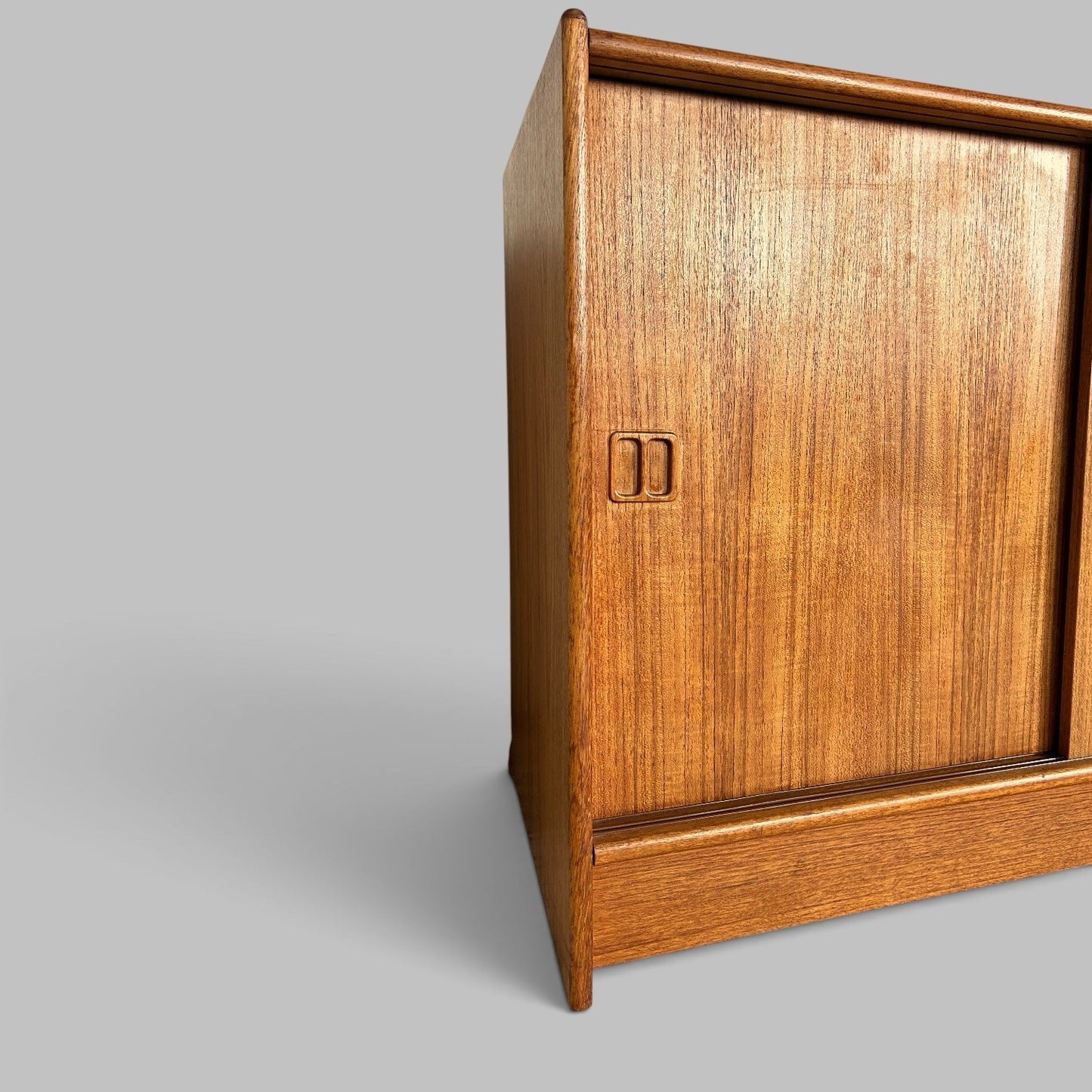 Swedish Teak Sliding Door Cupboard