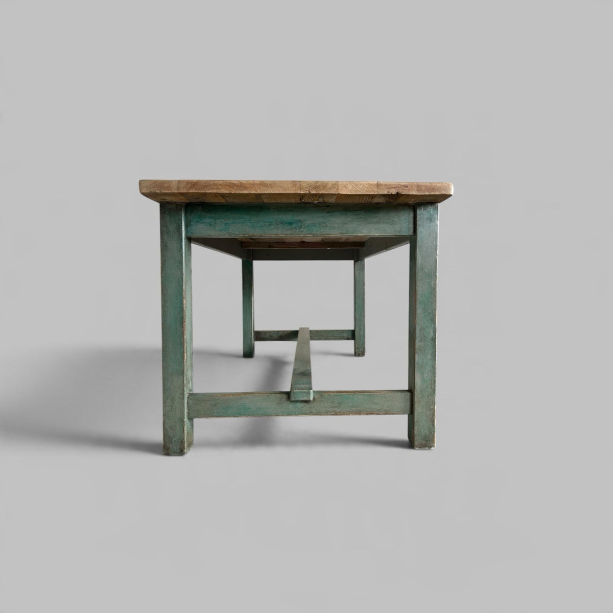 Pine Dining Table – Scrubbed Plank Top