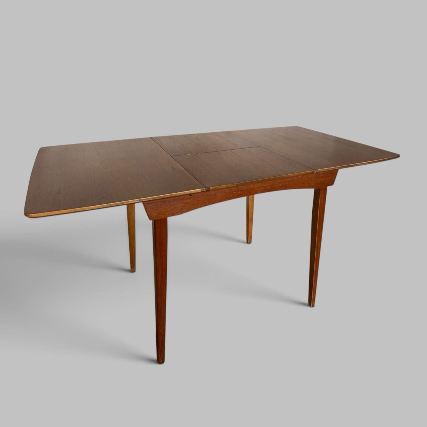 Mid Century Compact Extending Dining Table