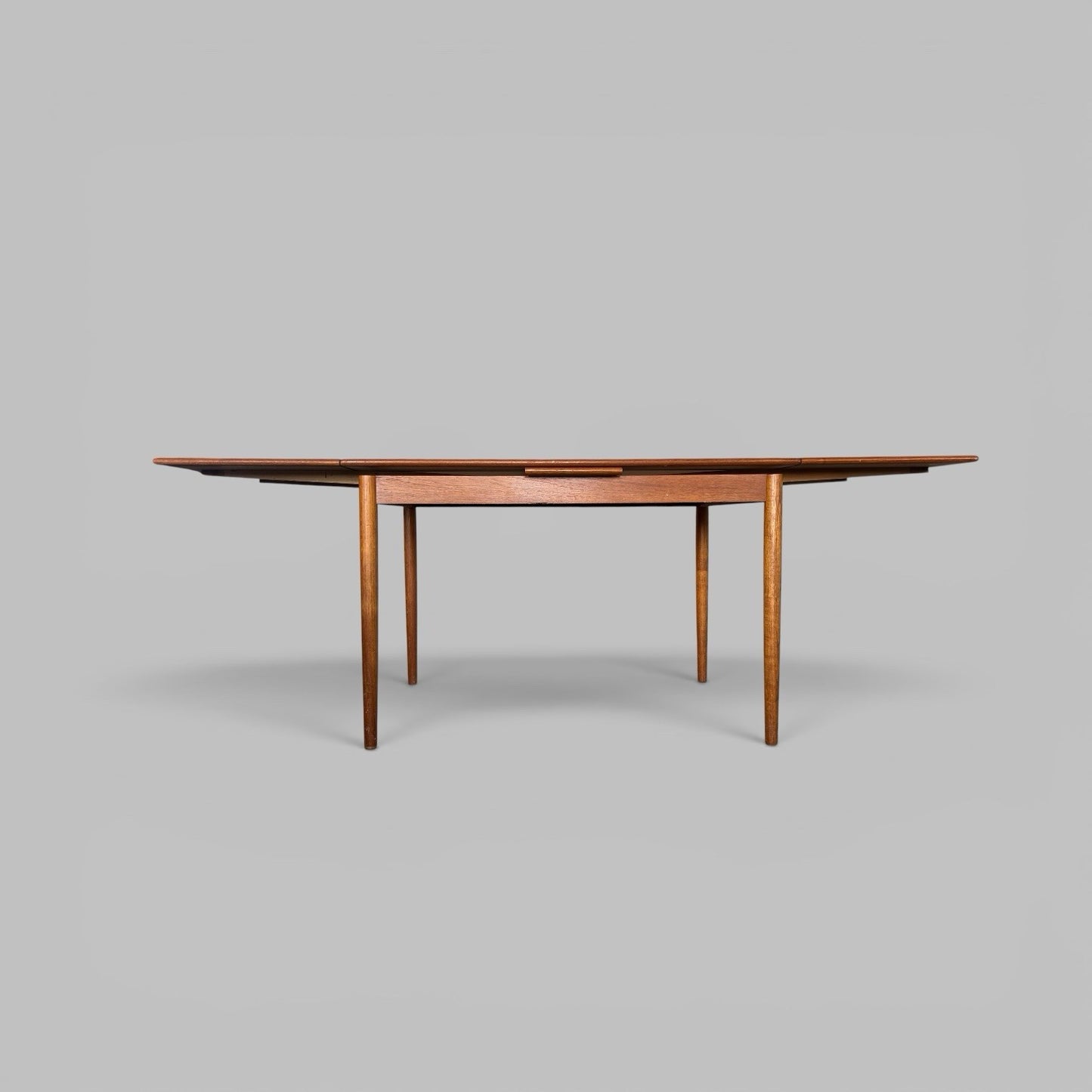 Compact Danish Teak Draw Leaf Dining Table