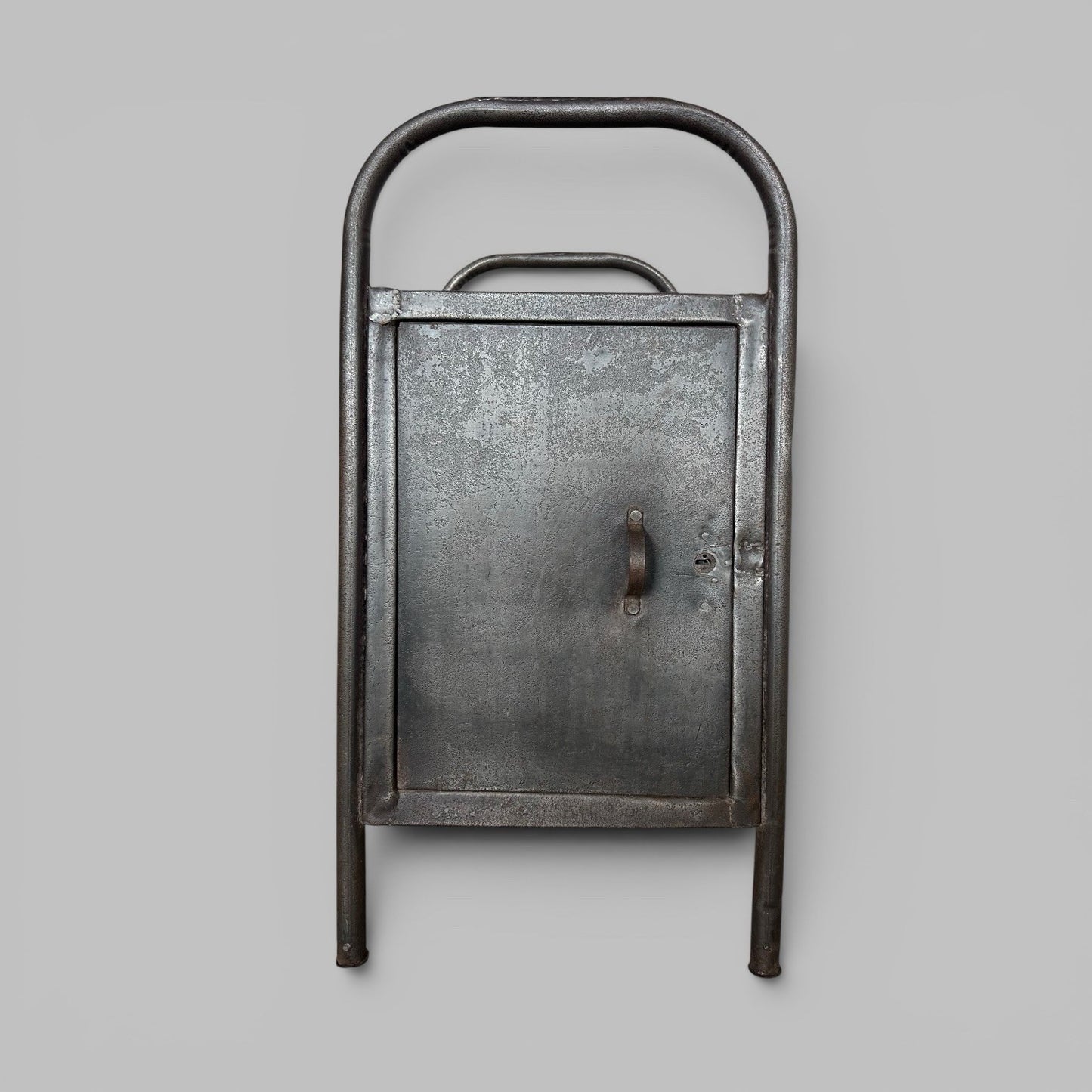 Industrial Metal Cabinet Side Table Vintage Steel Locker Cabinet