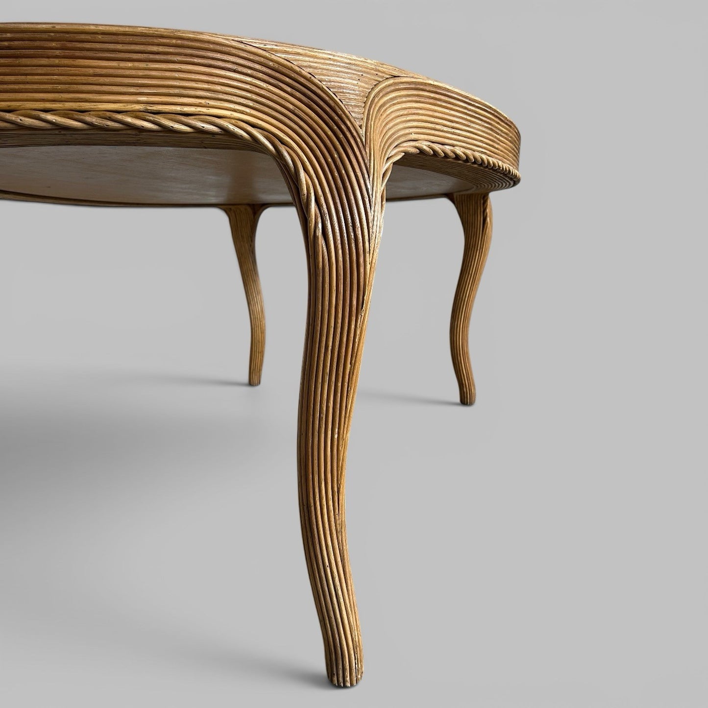 Vintage Rattan Dining Table