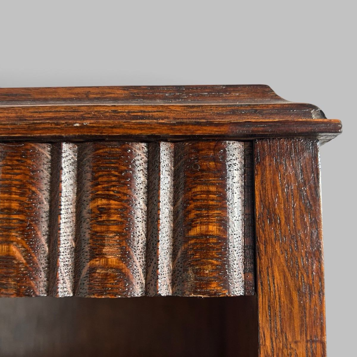 Early 20th Century Oak Open Bookcase