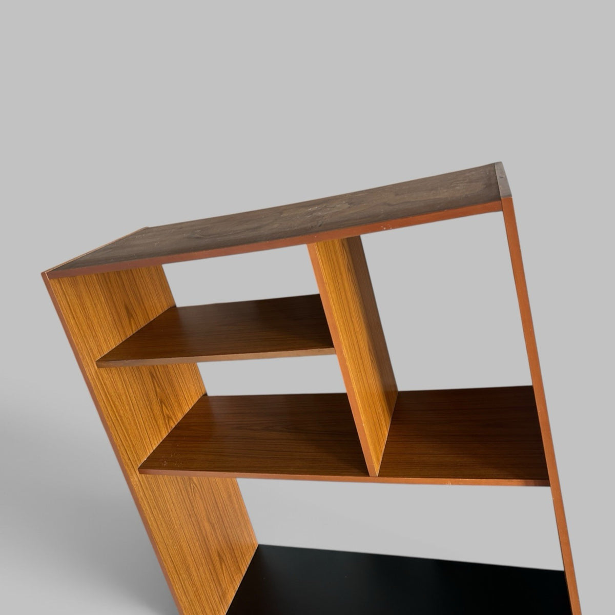 1960s Schreiber Teak Room Divider – Shelving & Sliding Cupboard